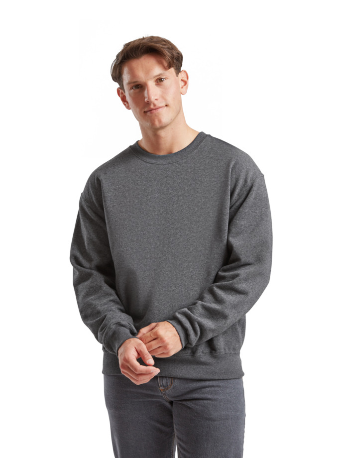 Φούτερ Classic Set In 62-202-0 Fruit of the Loom Dark Heather Grey