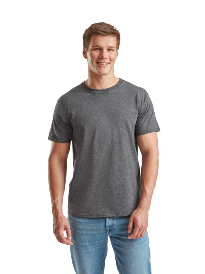 T-Shirt 61-036-0 Fruit of the Loom Valueweight Dark Heather Grey