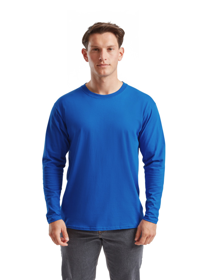 Μακρυμάνικο T-Shirt 61-038-0 Fruit of the Loom Royal