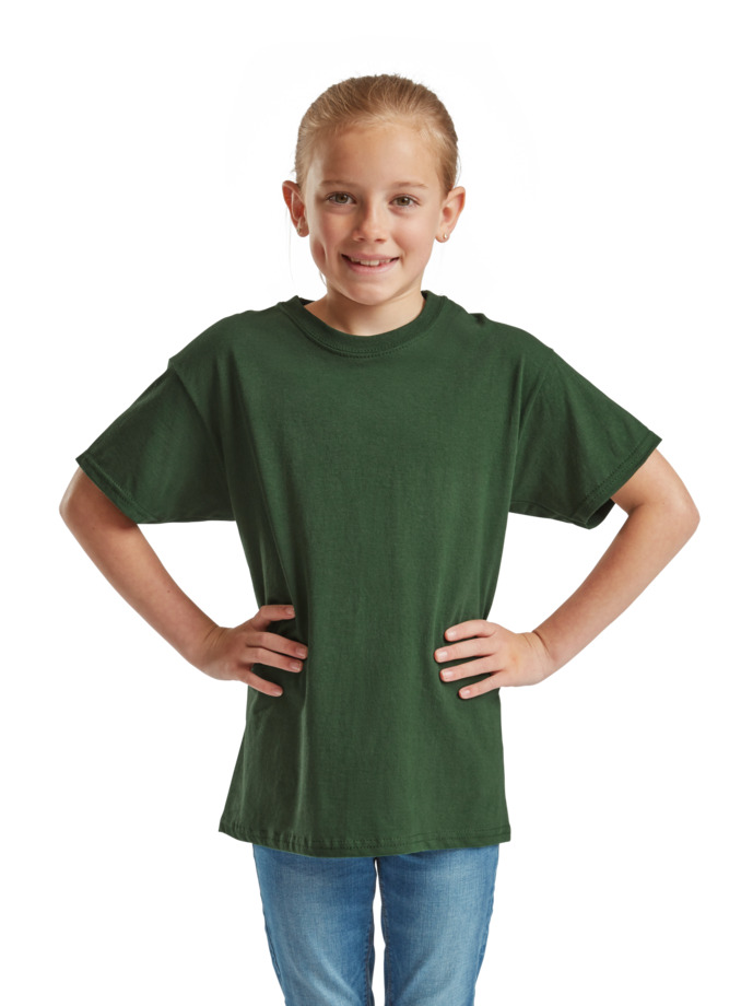 Παιδικό T-Shirt 61-019-0 Fruit of the Loom Bottle Green