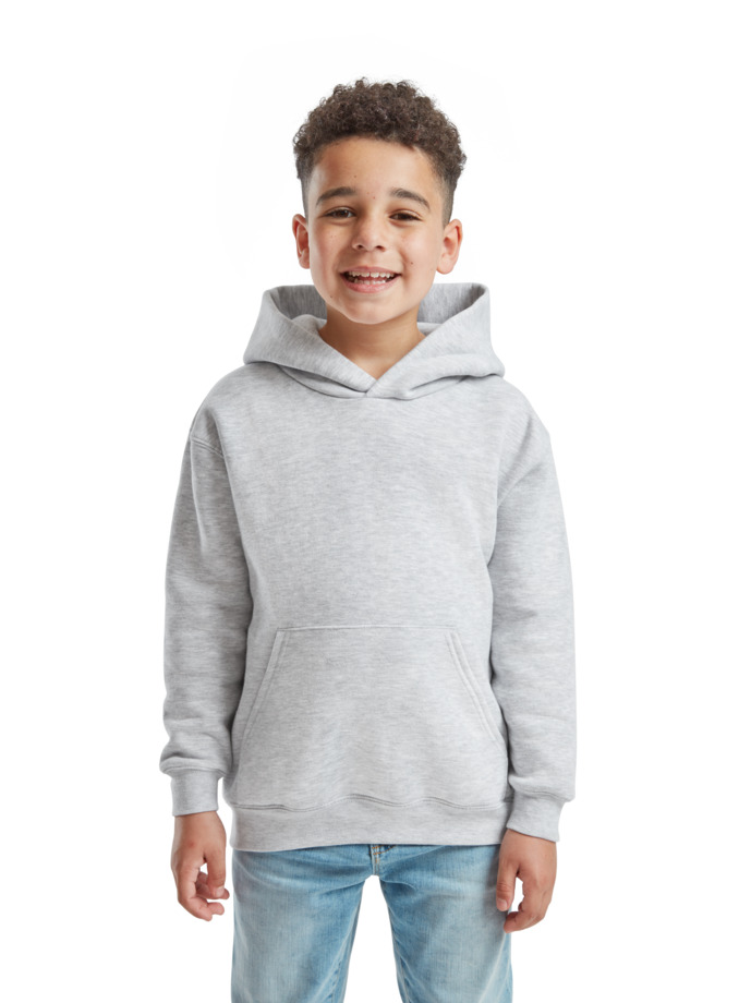 Παιδικό Φούτερ με Κουκούλα 62-037-0 Fruit of the Loom Heather Grey