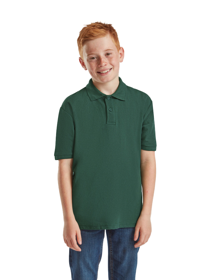Παιδικό Polo 63-417-0 Fruit of the Loom Bottle Green