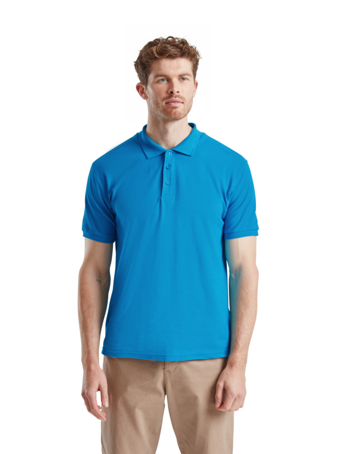 Ανδρική Μπλούζα Polo 63-218-0 Fruit of the Loom Premium Azure Blue