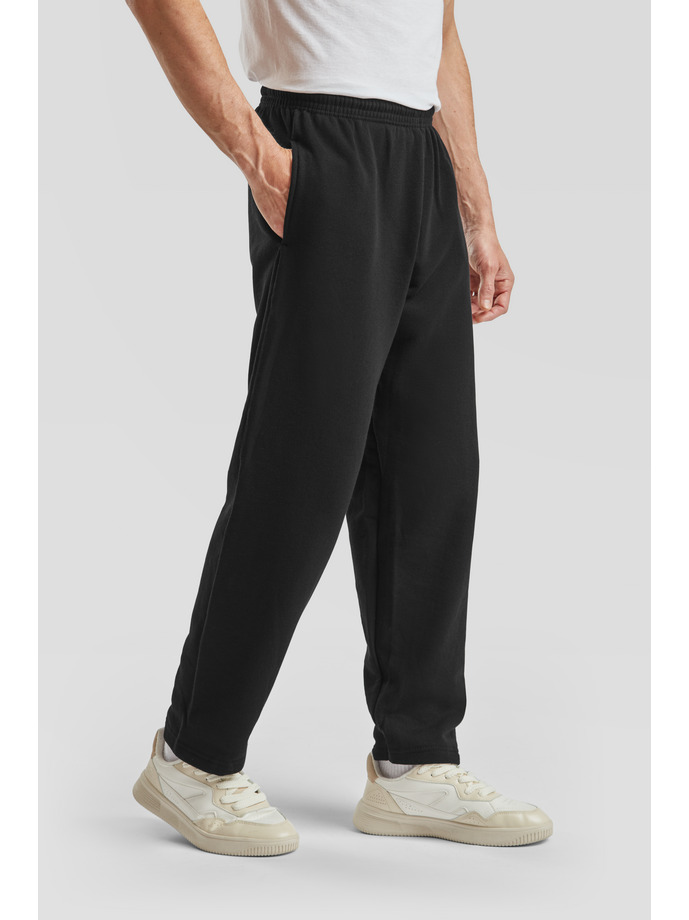 Παντελόνι Φόρμας 64-032-0 Fruit Of The Loom Open Legs Black ανδρικά Παντελόνια Simple Wear
