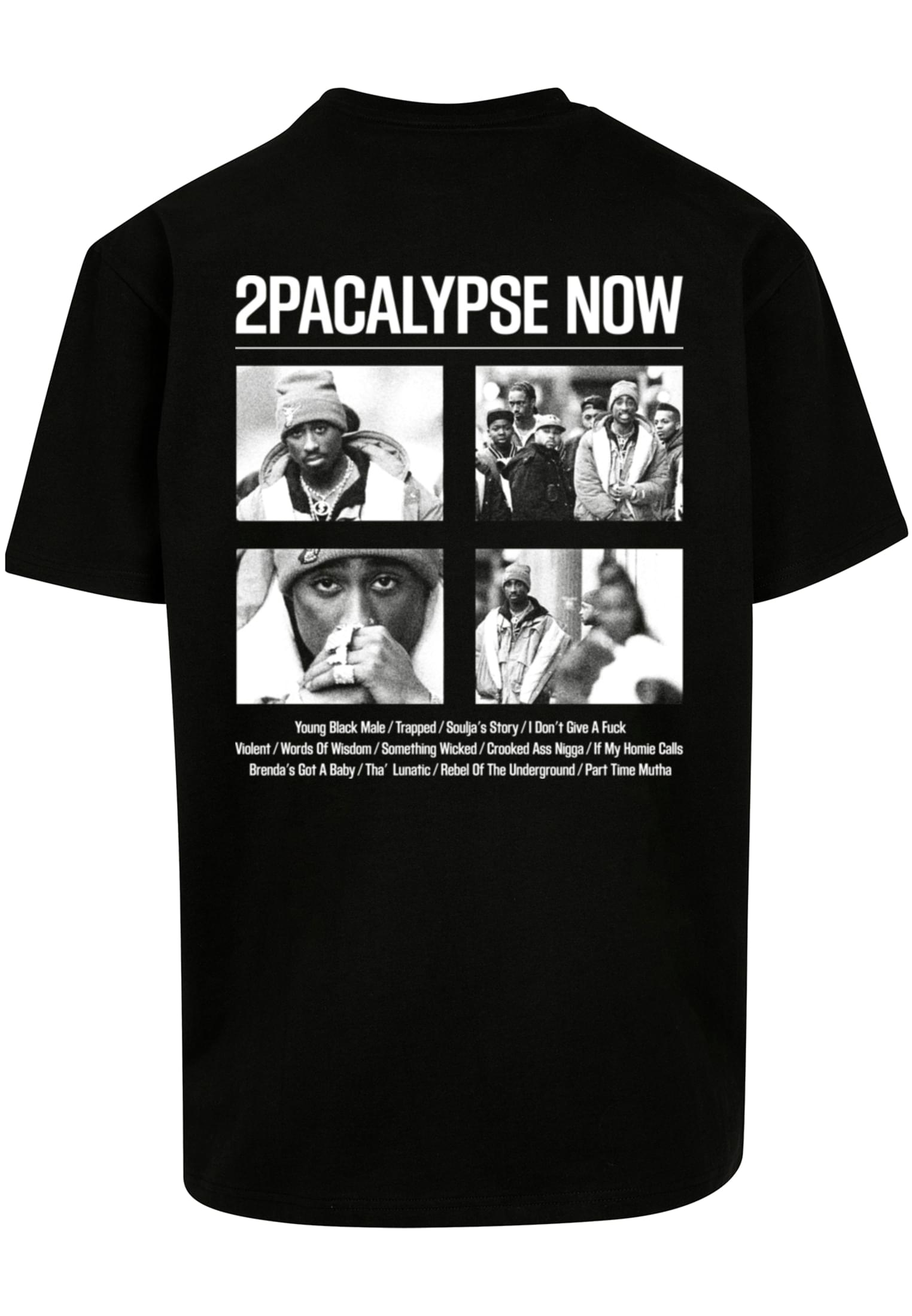 2Pac 2Pacalypse Now Oversize Tee Mister Mt3128-00007 Black ανδρικά Basic T-Shirts Simple Wear Μπλουζάκια κοντομάνικα