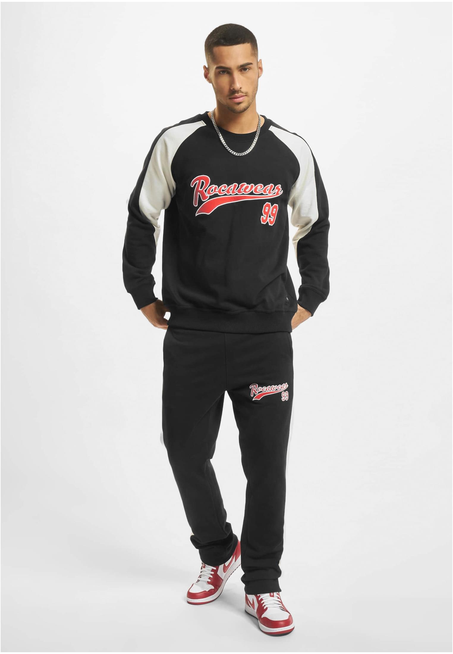 Rocawear Control Crewneck Rwcn042 Black ανδρικά Φούτερ Simple Wear