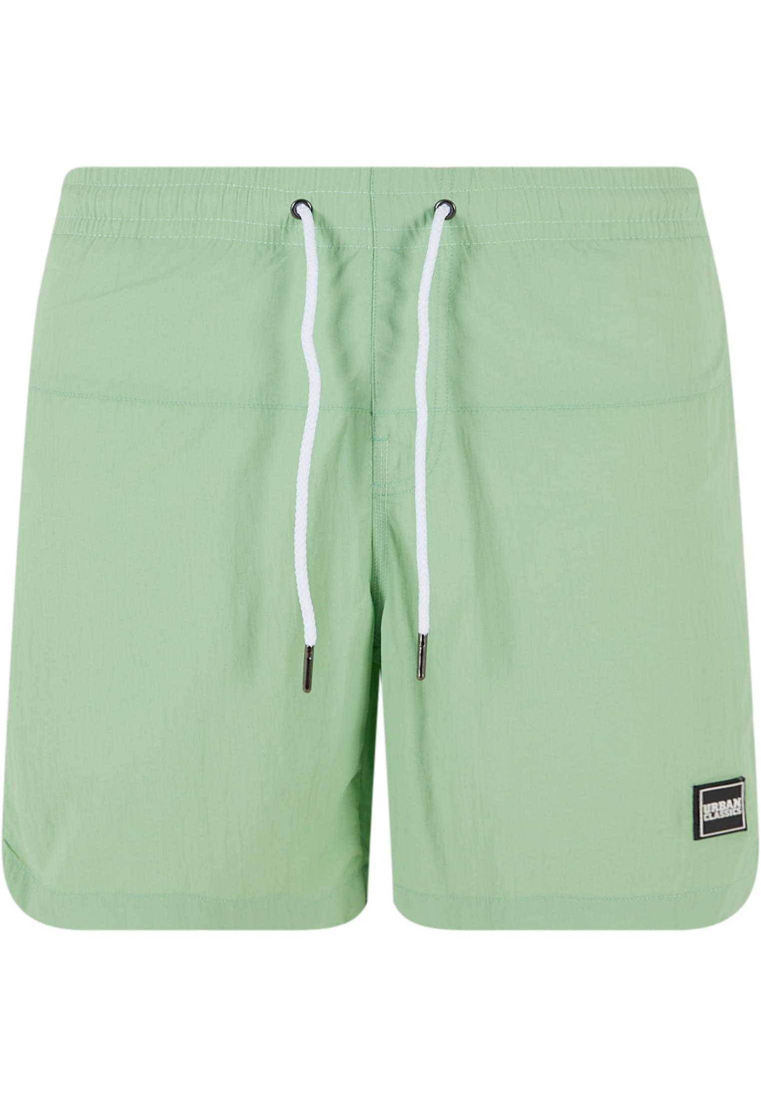 Block Swim Shorts 2-Pack Urban Classics Tb1026A-14079 Vintagegreen+Black ανδρικά Βερμούδες Σορτς Simple Wear