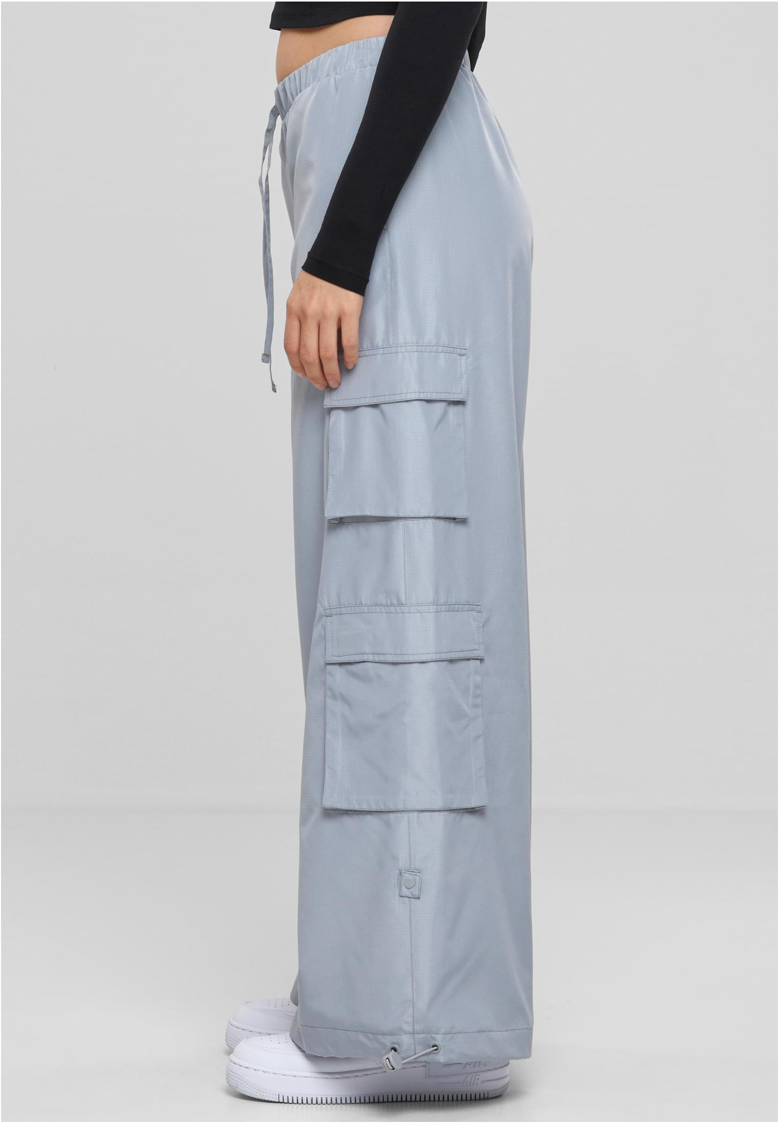 Ladies Ripstop Double Cargo Παντελόνι Urban Classics TB6100-02946 lightasphalt