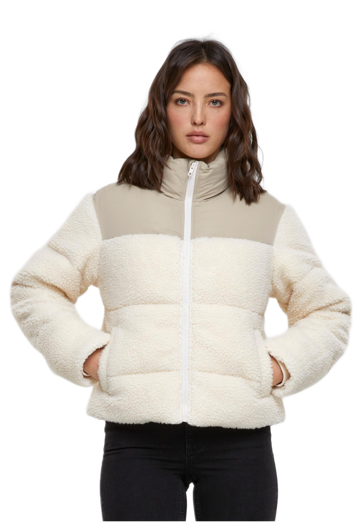 Γυναικείο Μπουφάν Puffer Short Sherpa Mix TB6147-04737 Urban Classics Wetsand/Sand