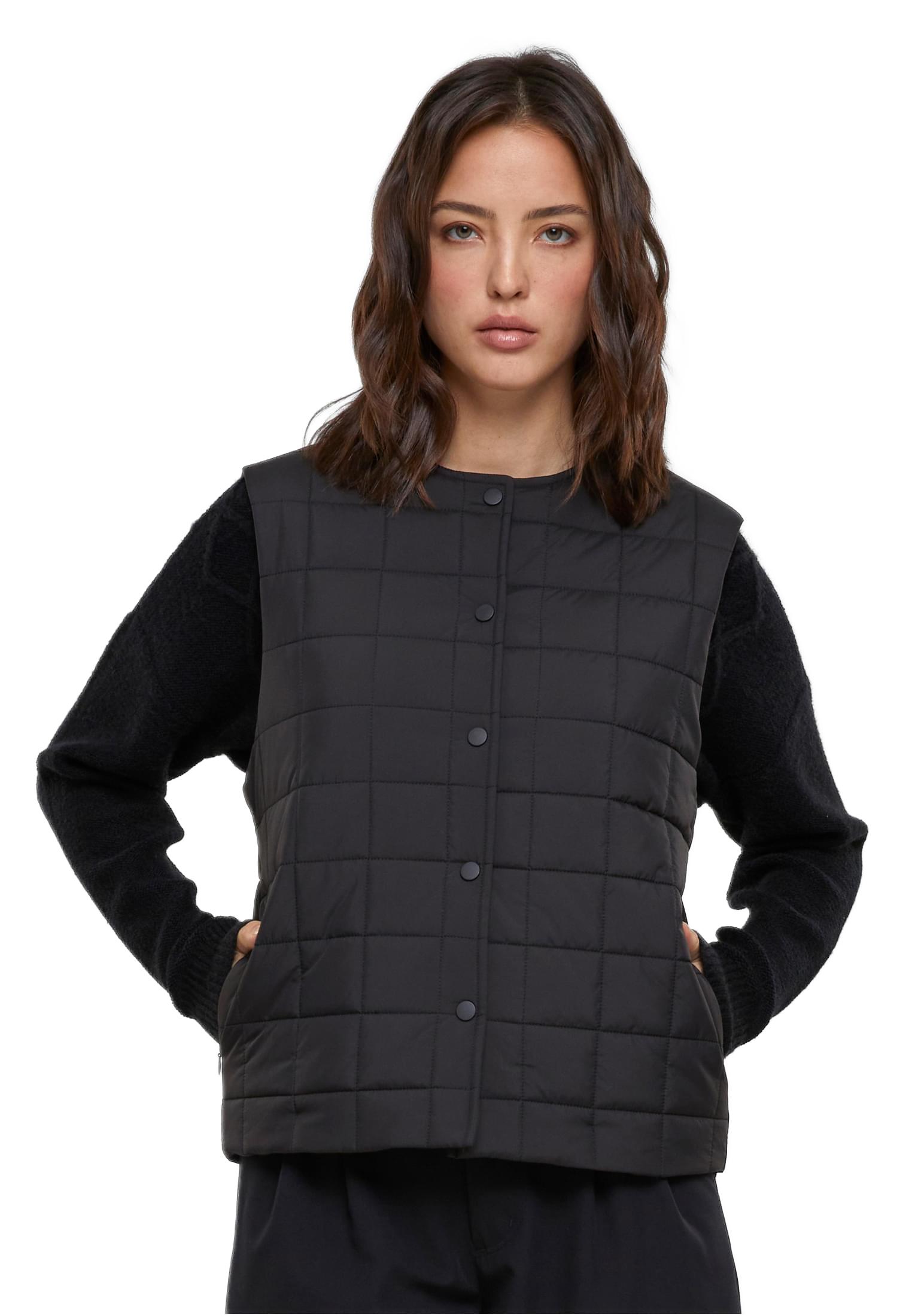 Γυναικείο Αμάνικο Μπουφάν Liner TB6149 Urban Classics Black Black