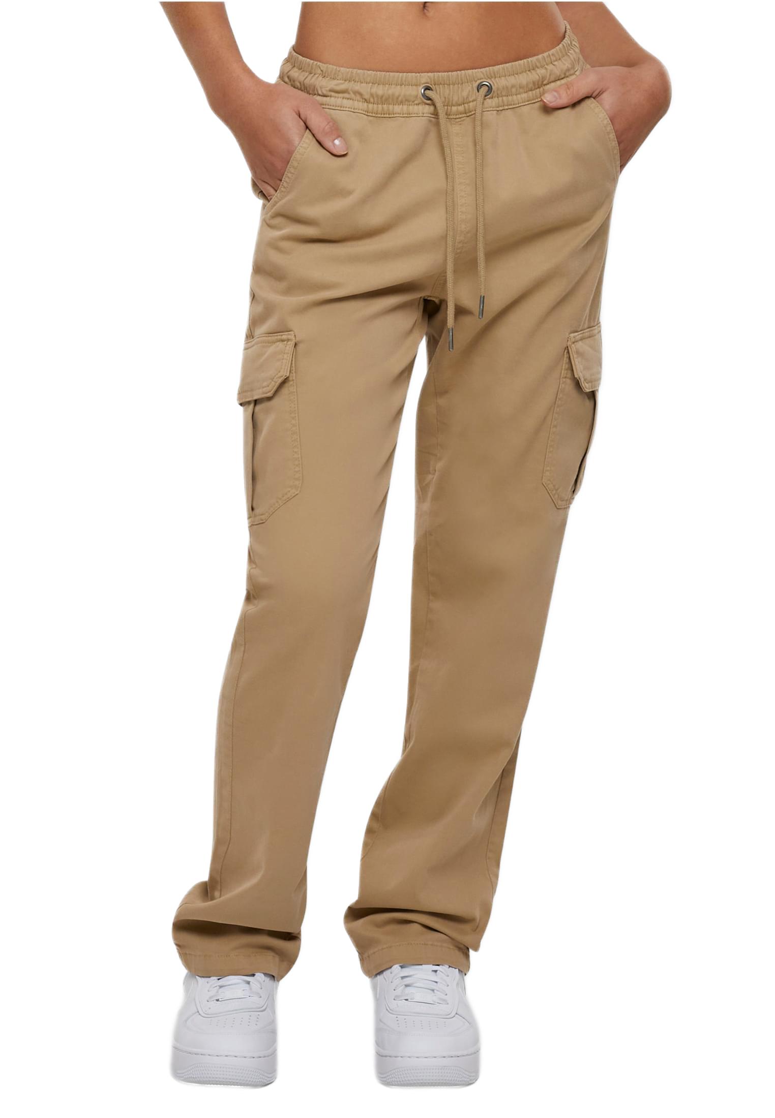 Γυναικείο Παντελόνι Cargo Ladies High Waist Twill TB6158-03738 Urban Classics unionbeige