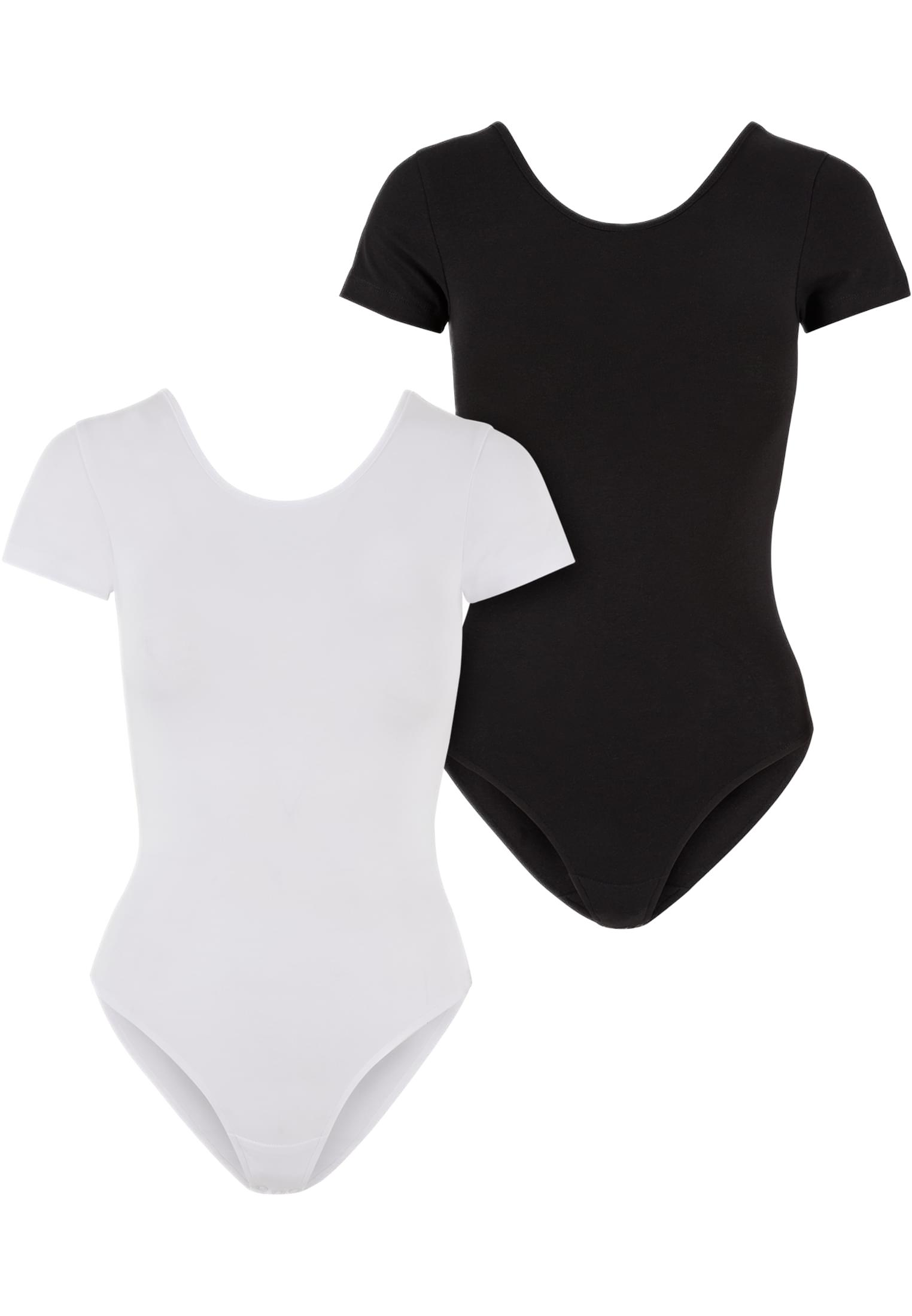 Ladies Organic Stretch Jersey Body 2-Pack Urban Classics TB6170A white+black