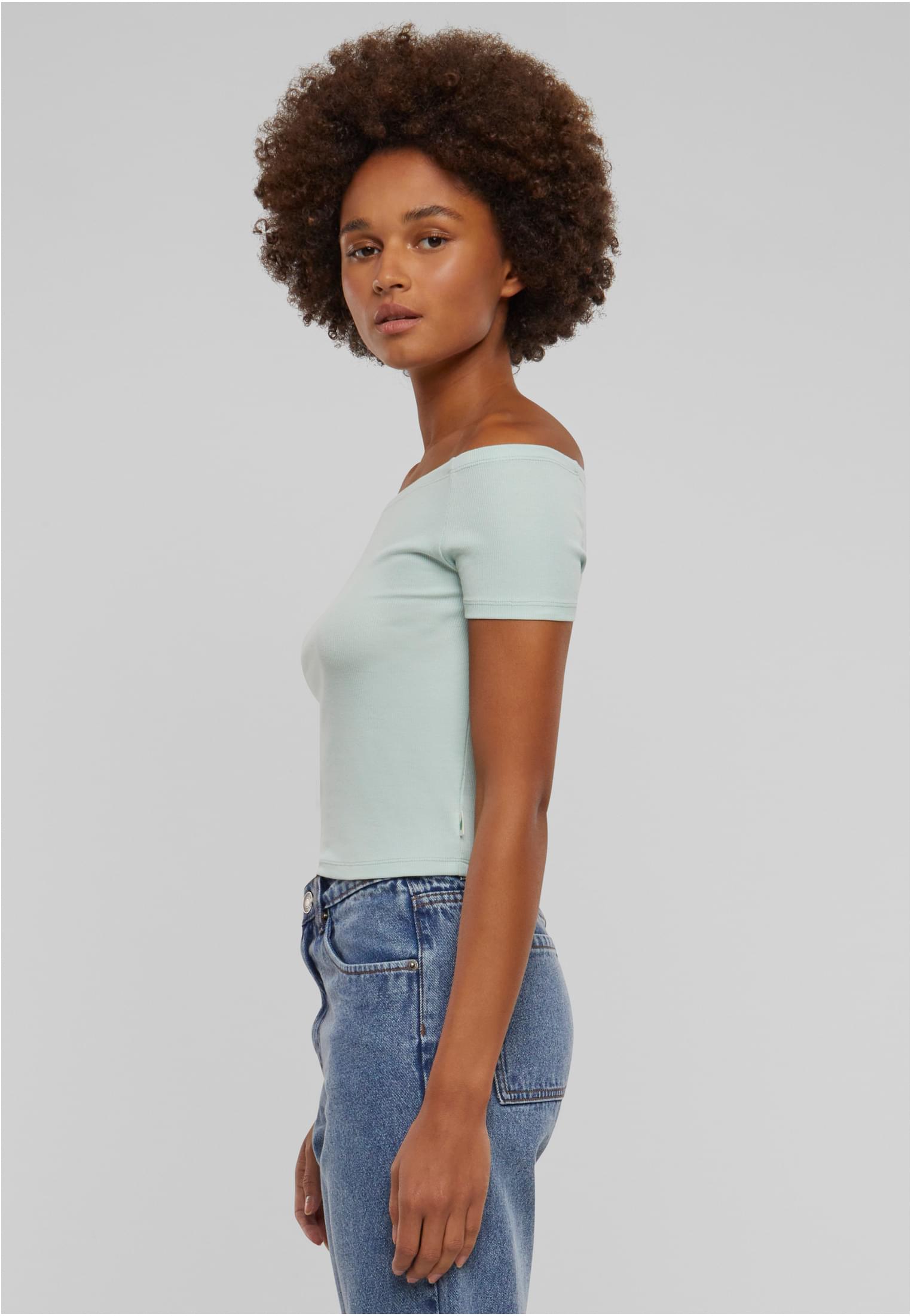 Γυναικεία Μπλούζα Off Shoulder Rib TB6184-14067 Urban Classics frostmint