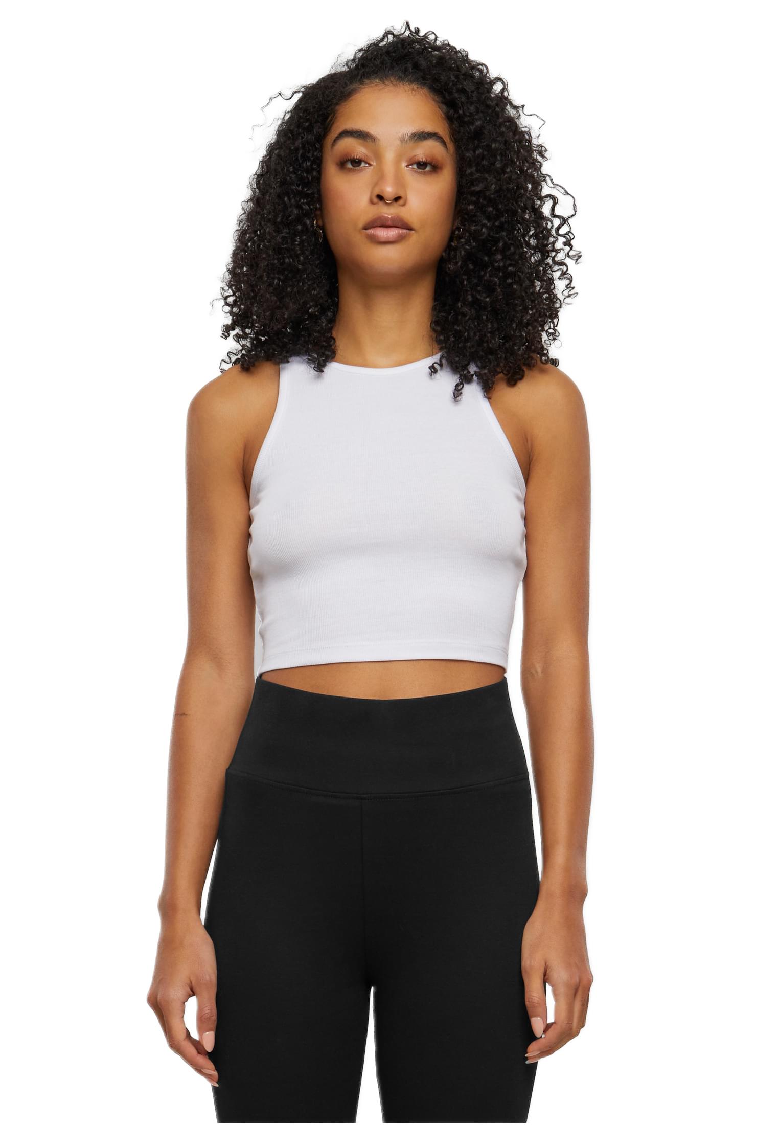 Γυναικεία Μπλούζα Cropped Rib TB6185-00220 Urban Classics White