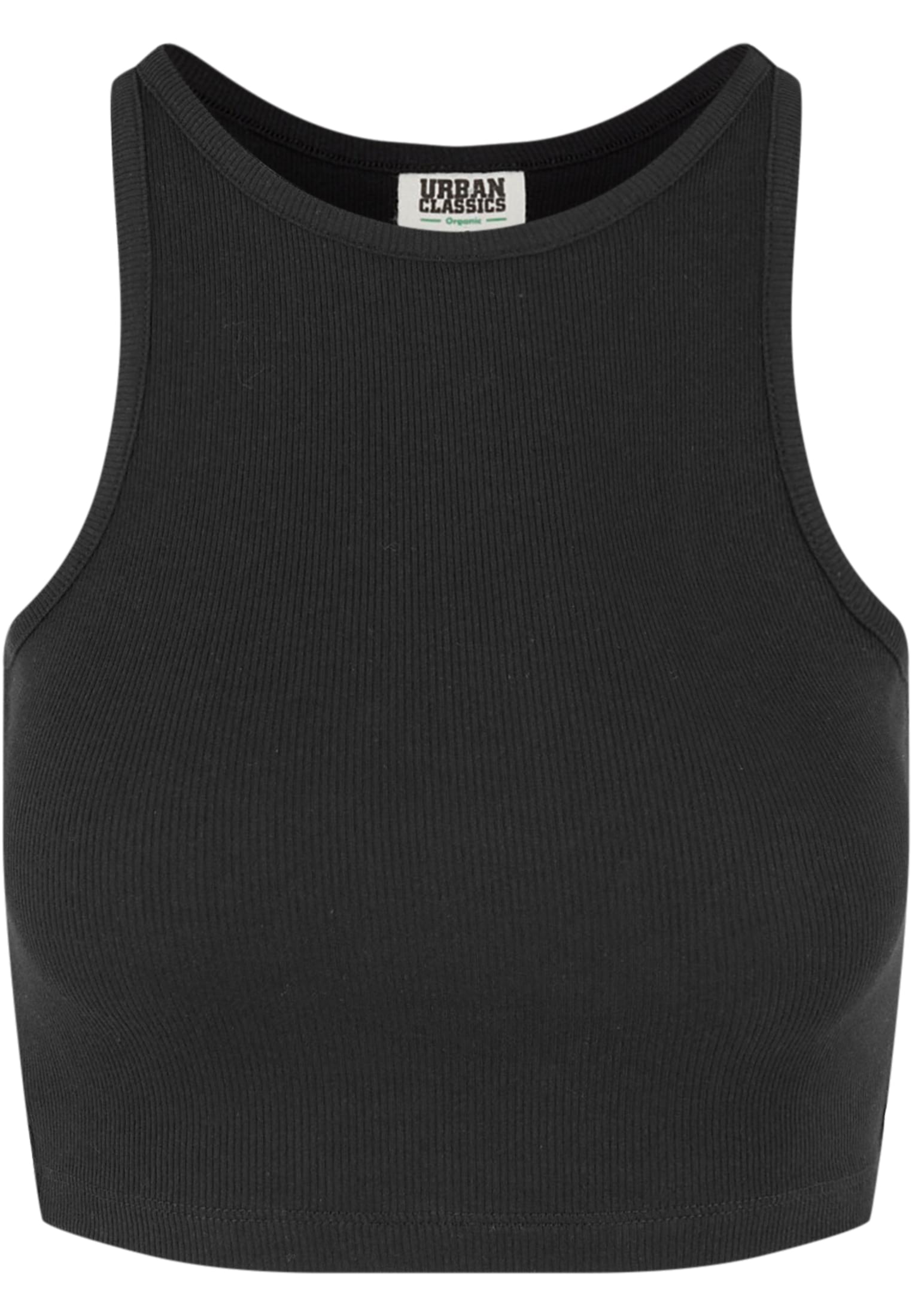 Ladies Organic Cropped Rib Top 2-Pack Urban Classics TB6185A-00825 black/black