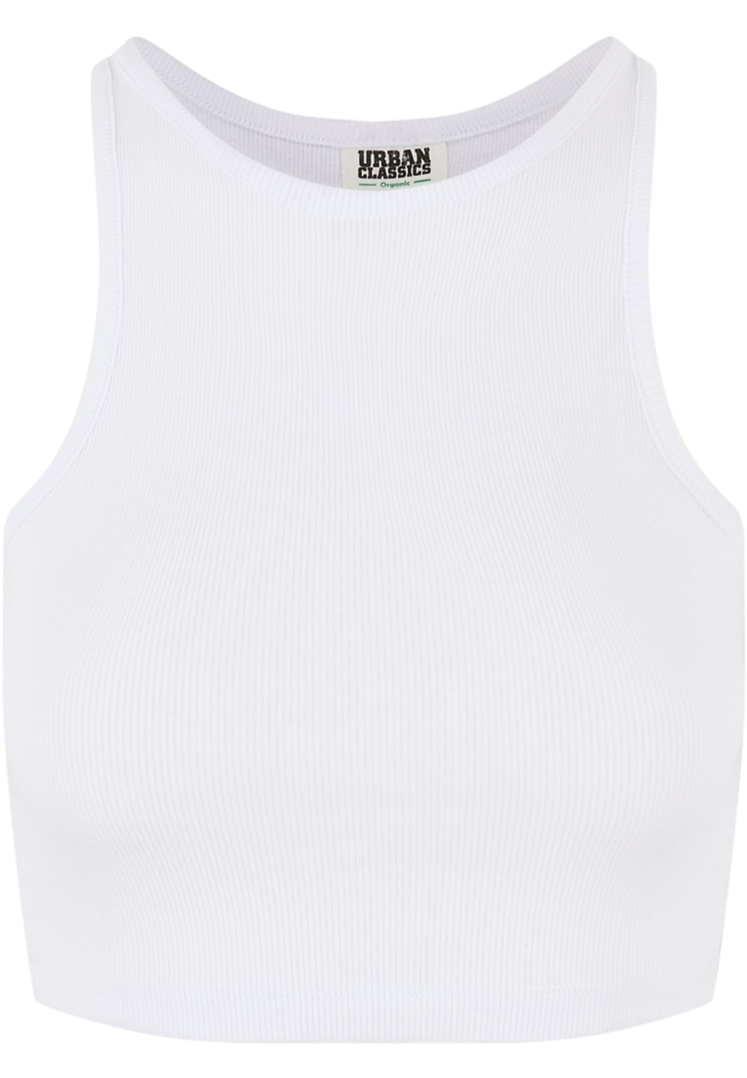 Ladies Organic Cropped Rib Top 2-Pack Urban Classics TB6185A-01105 white/white