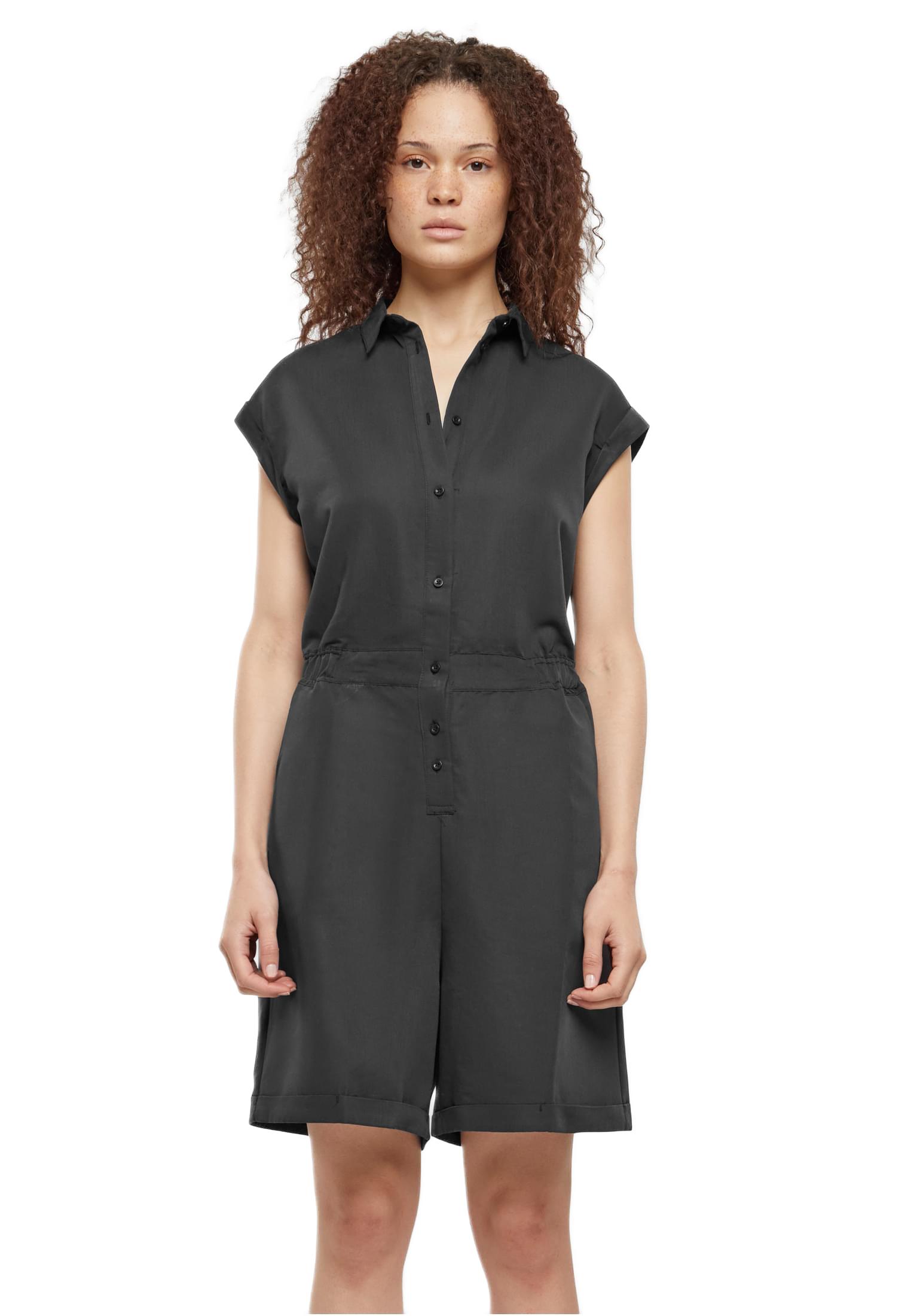Ladies Viscose Twill Jumpsuit Urban Classics TB6199 black