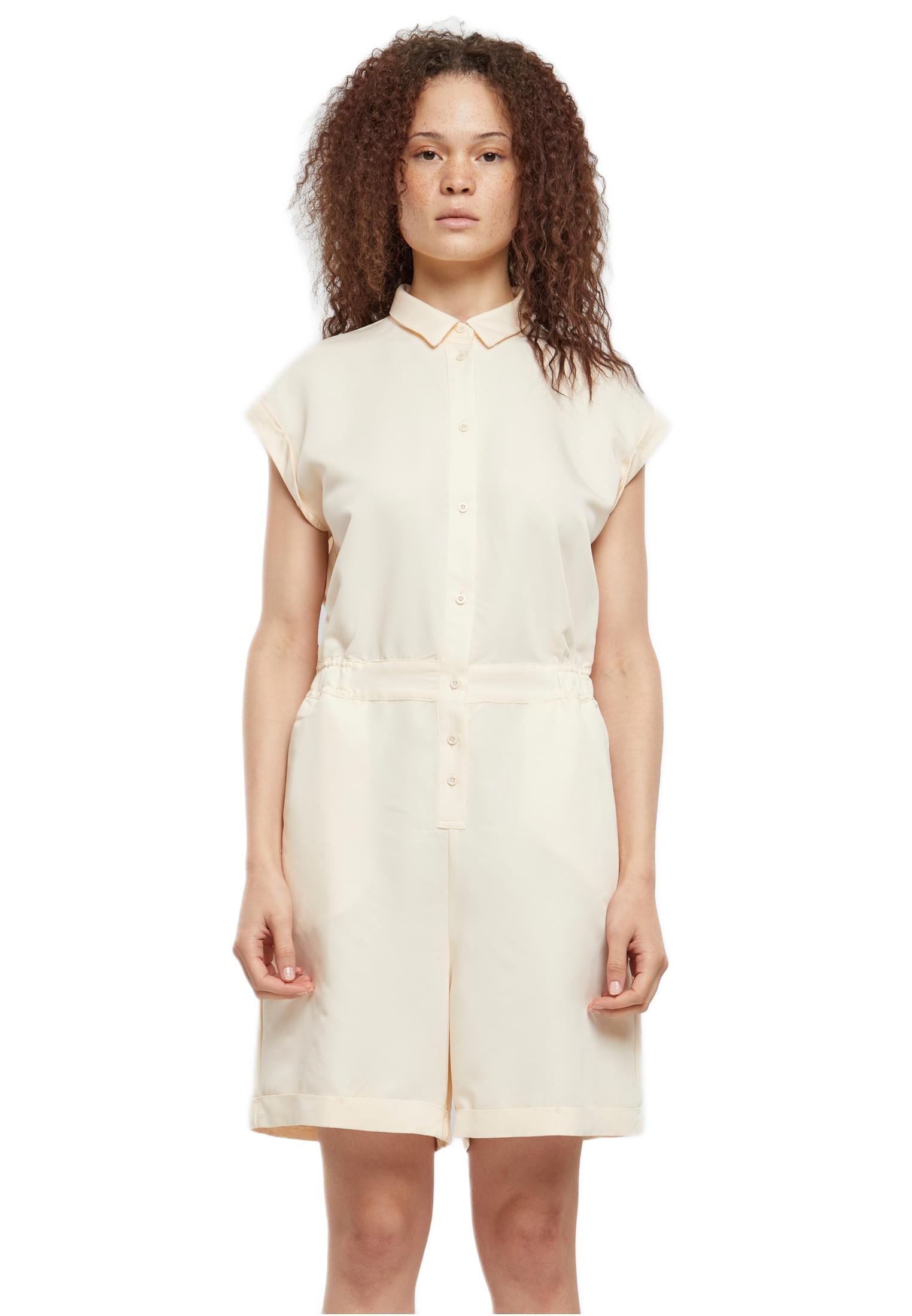 Ladies Viscose Twill Jumpsuit Urban Classics TB6199 whitesand