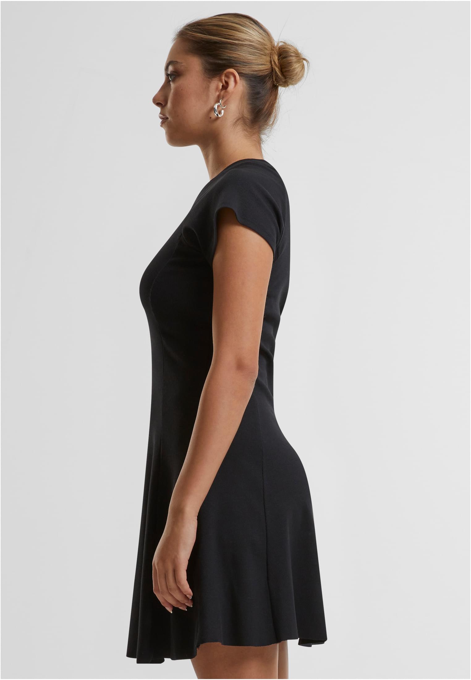 Γυναικείο Φόρεμα Skater Rib TB6201 Urban Classics Black