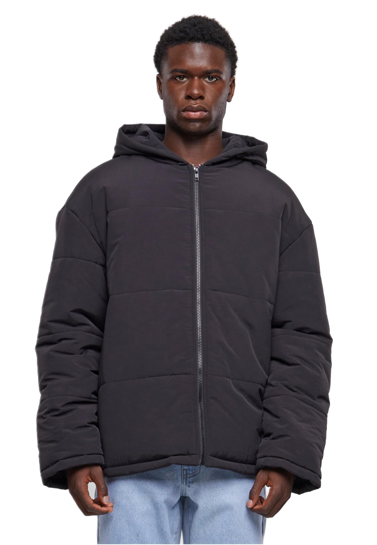 Hooded Block Puffer Jacket Urban Classics TB6385-00007 black