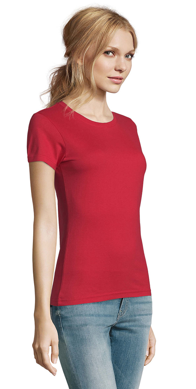 Γυναικείο T-shirt 11502 SOL'S Imperial Women Red