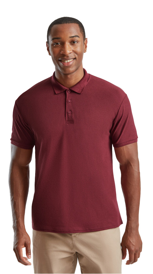 Ανδρική Μπλούζα Polo 63-402-0 Fruit of the Loom Burgundy