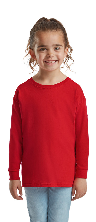 Παιδικό Μακρυμάνικο T-Shirt 61-007-0 Fruit of the Loom Red
