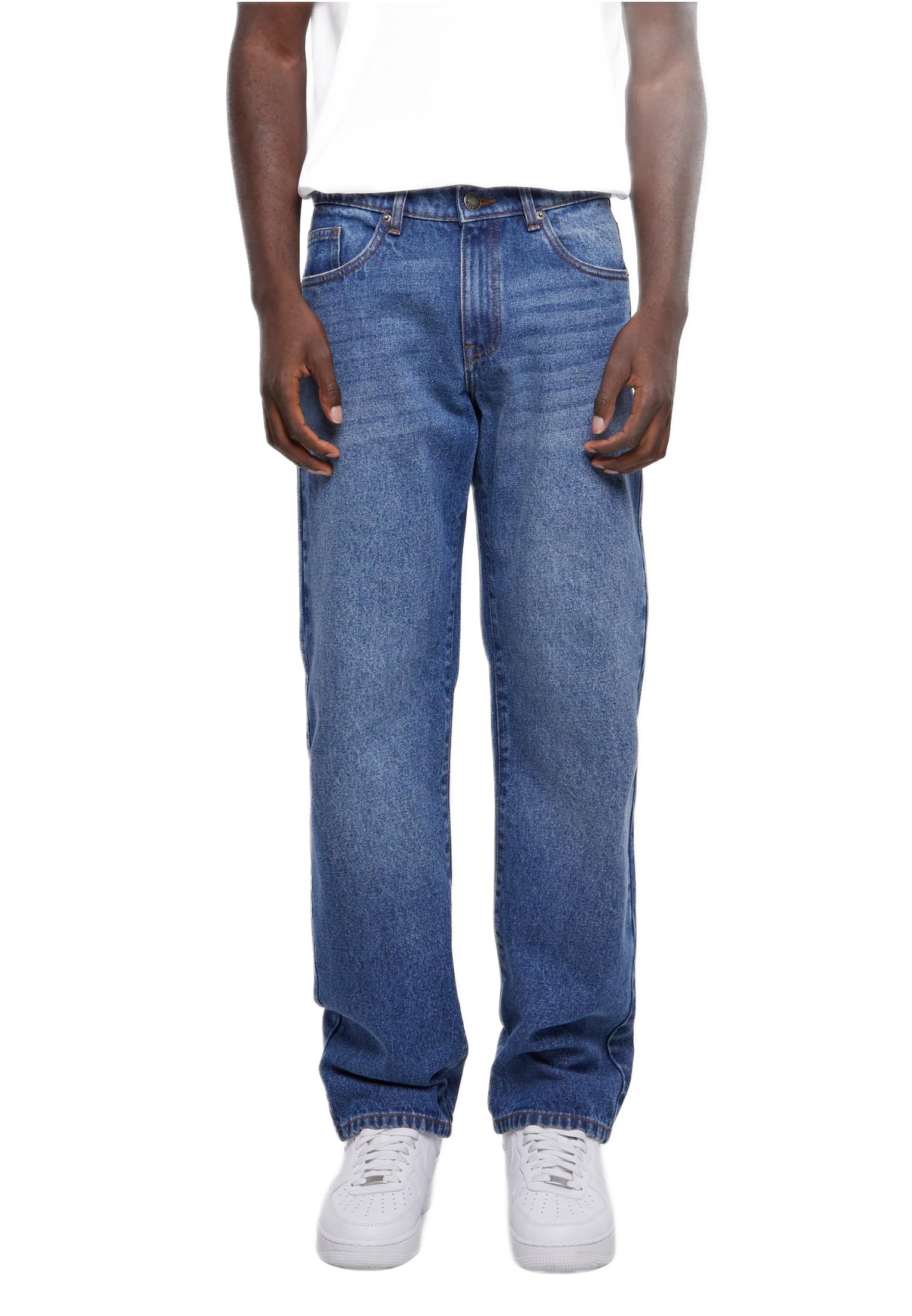 Παντελόνι Jeans Heavy Ounce Straight Fit TB6396 Urban Classics new mid blue washed