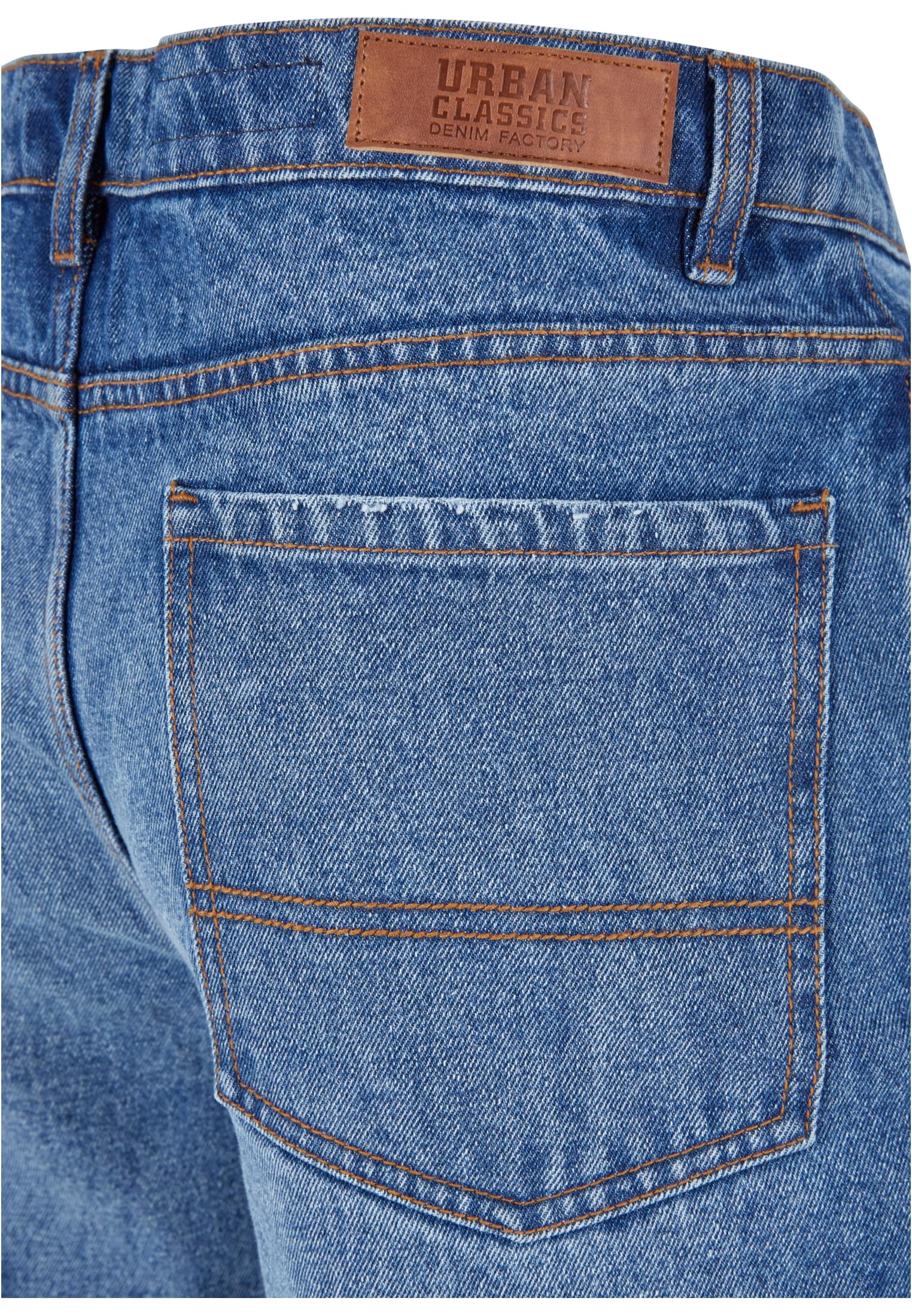 Παντελόνι Jeans Heavy Ounce Straight Fit Tb6396 Urban Classics New Mid Blue Washed ανδρικά Παντελόνια Simple Wear