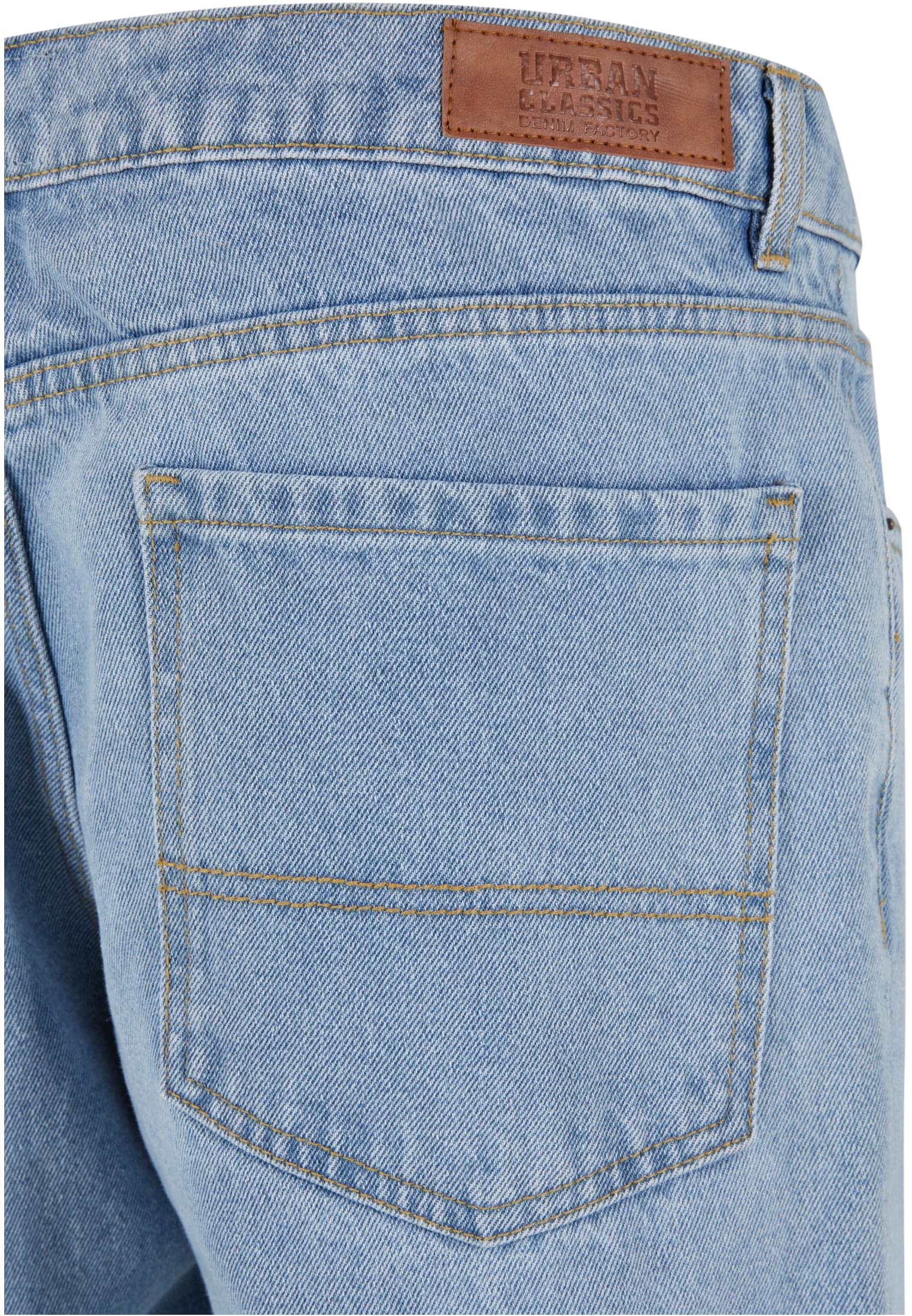 Παντελόνι Jeans Heavy Ounce Straight Fit Tb6396-12689 Urban Classics New Light Blue Washed ανδρικά Παντελόνια Simple Wear