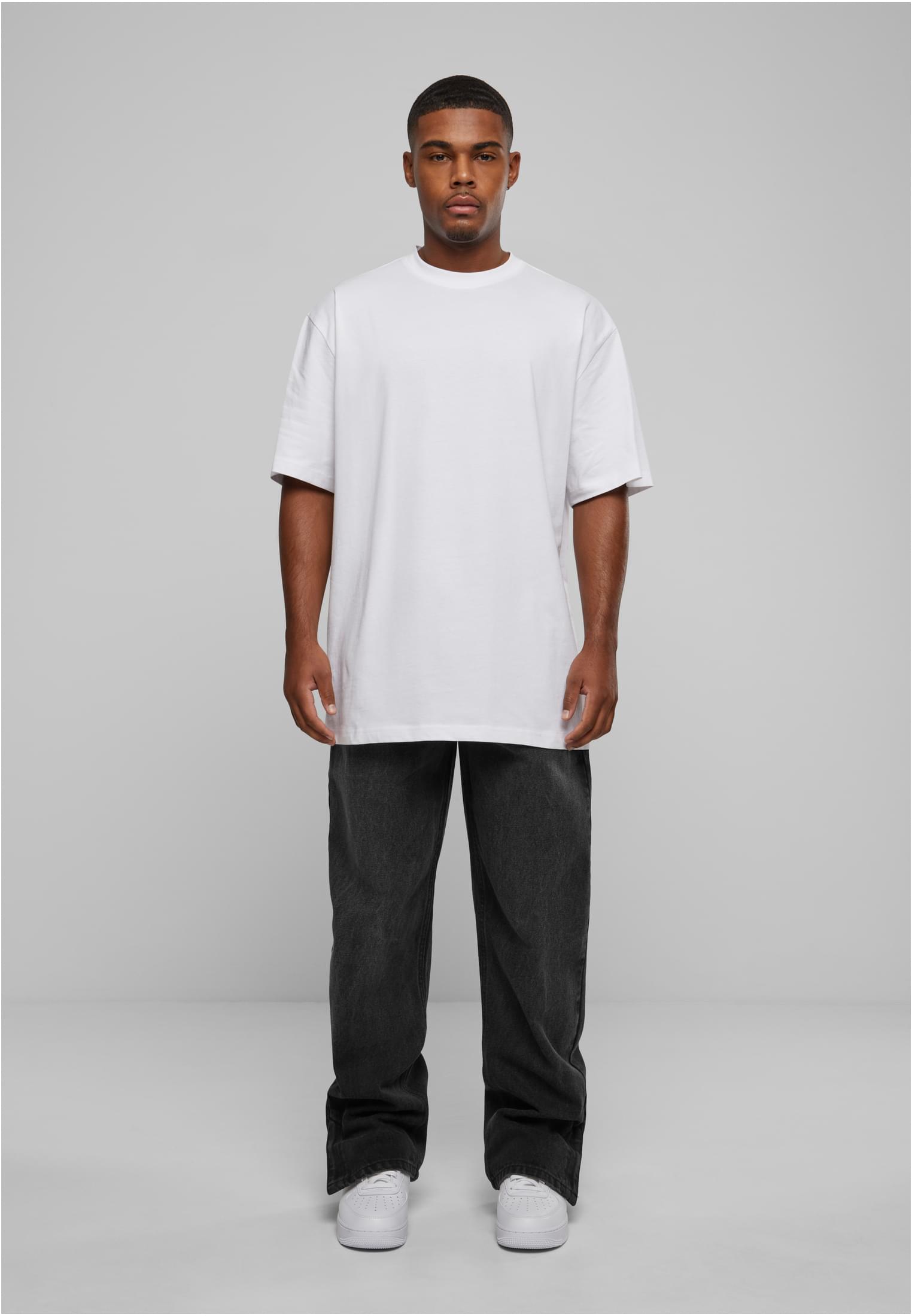 Heavy Ounce Straight Fit Zipped Jeans Urban Classics Tb6640-00709 Black Washed ανδρικά Παντελόνια Simple Wear