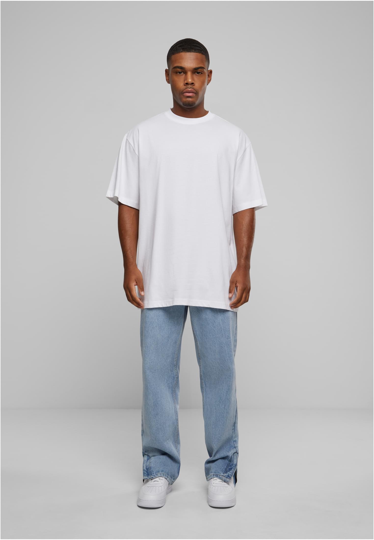 Heavy Ounce Straight Fit Zipped Jeans Urban Classics Tb6640-12689 New Light Blue Washed Outlet ανδρικά Simple Wear