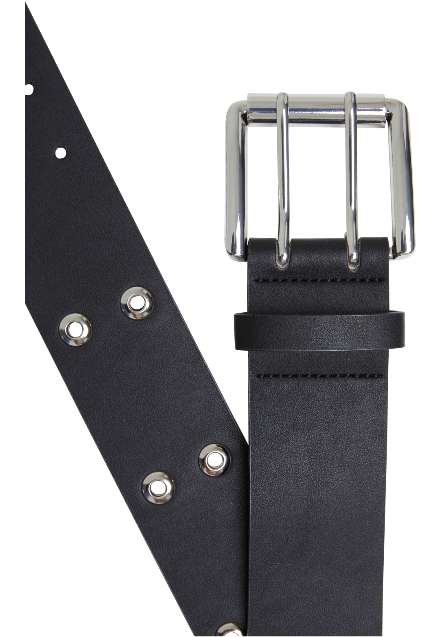 Double Eyelet PU Ζώνη Urban Classics TB6813-00007 black