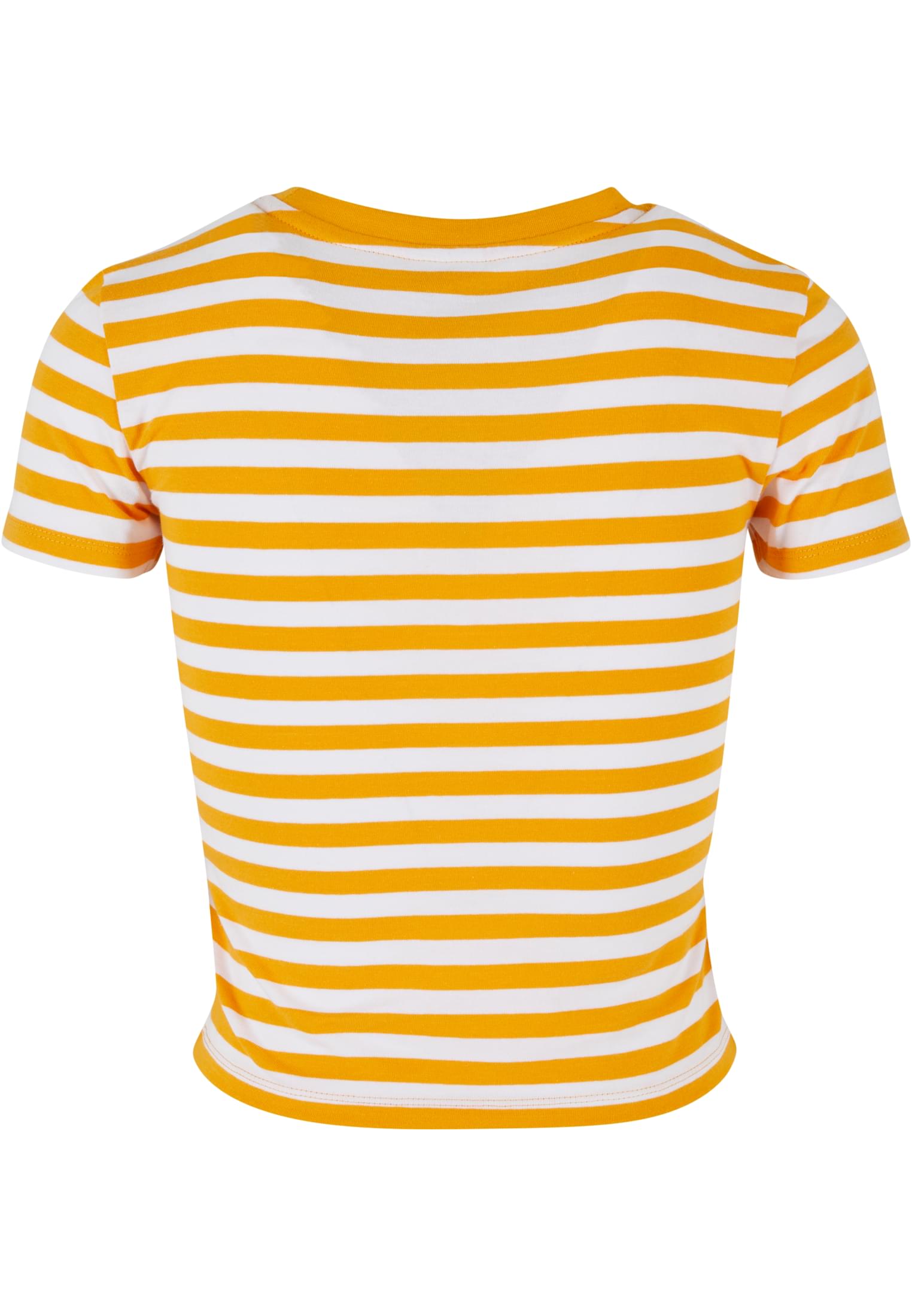 Ladies Short Striped Tee Urban Classics TB6825 white/magicmango