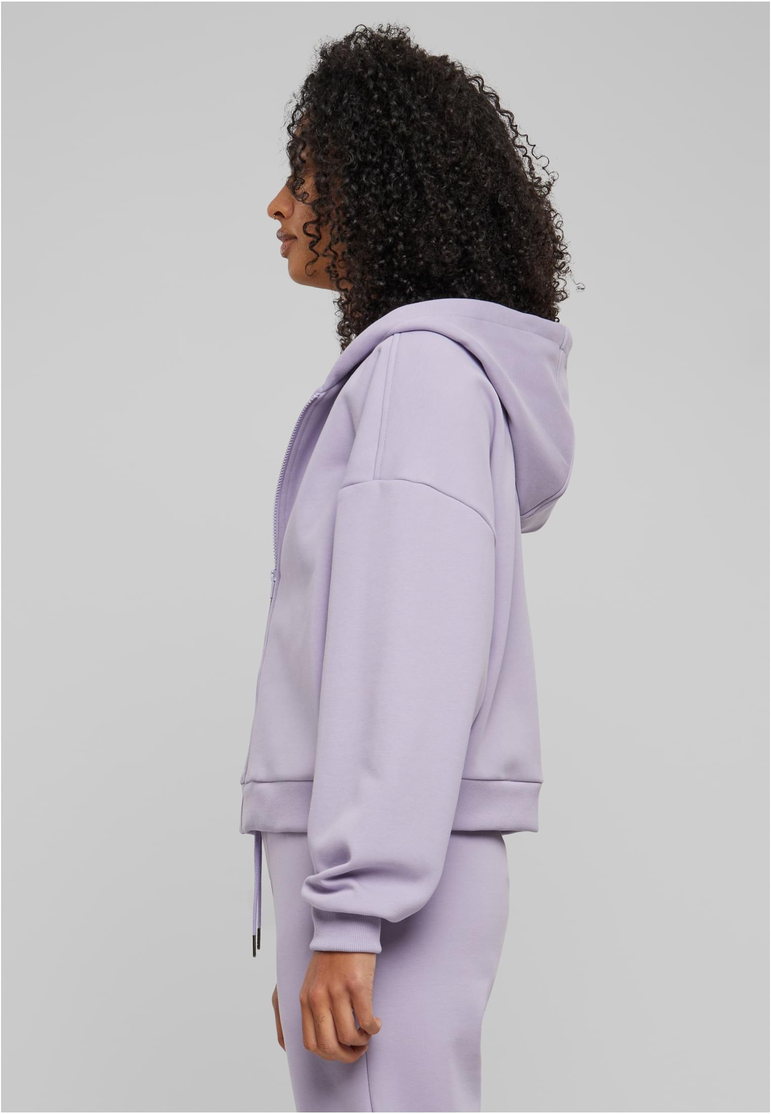 Ladies Cozy Short Zip Hoody Urban Classics TB6864-14120 dustylilac