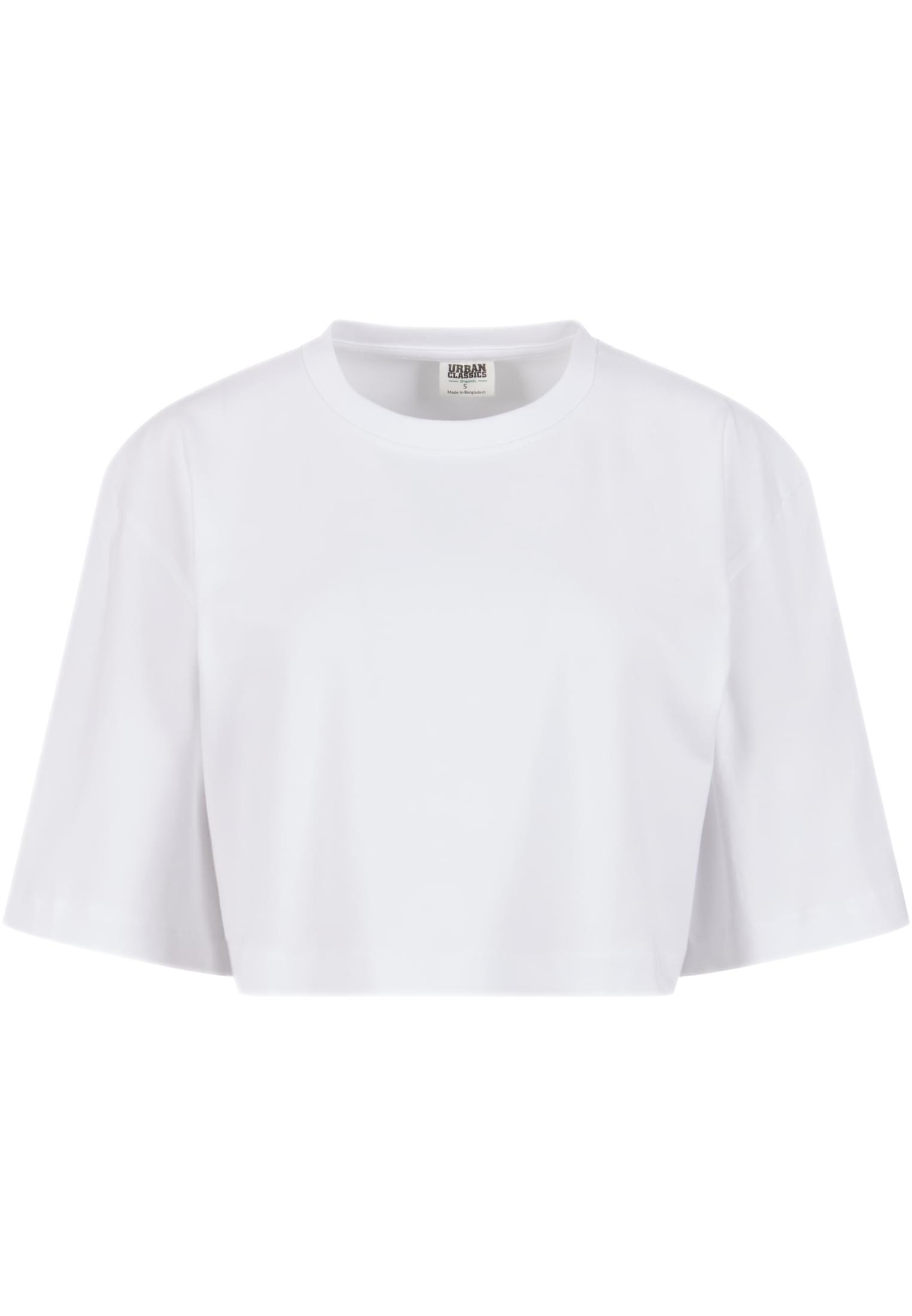 Ladies Heavy Organic Oversized Cropped Tee Urban Classics TB6868 white