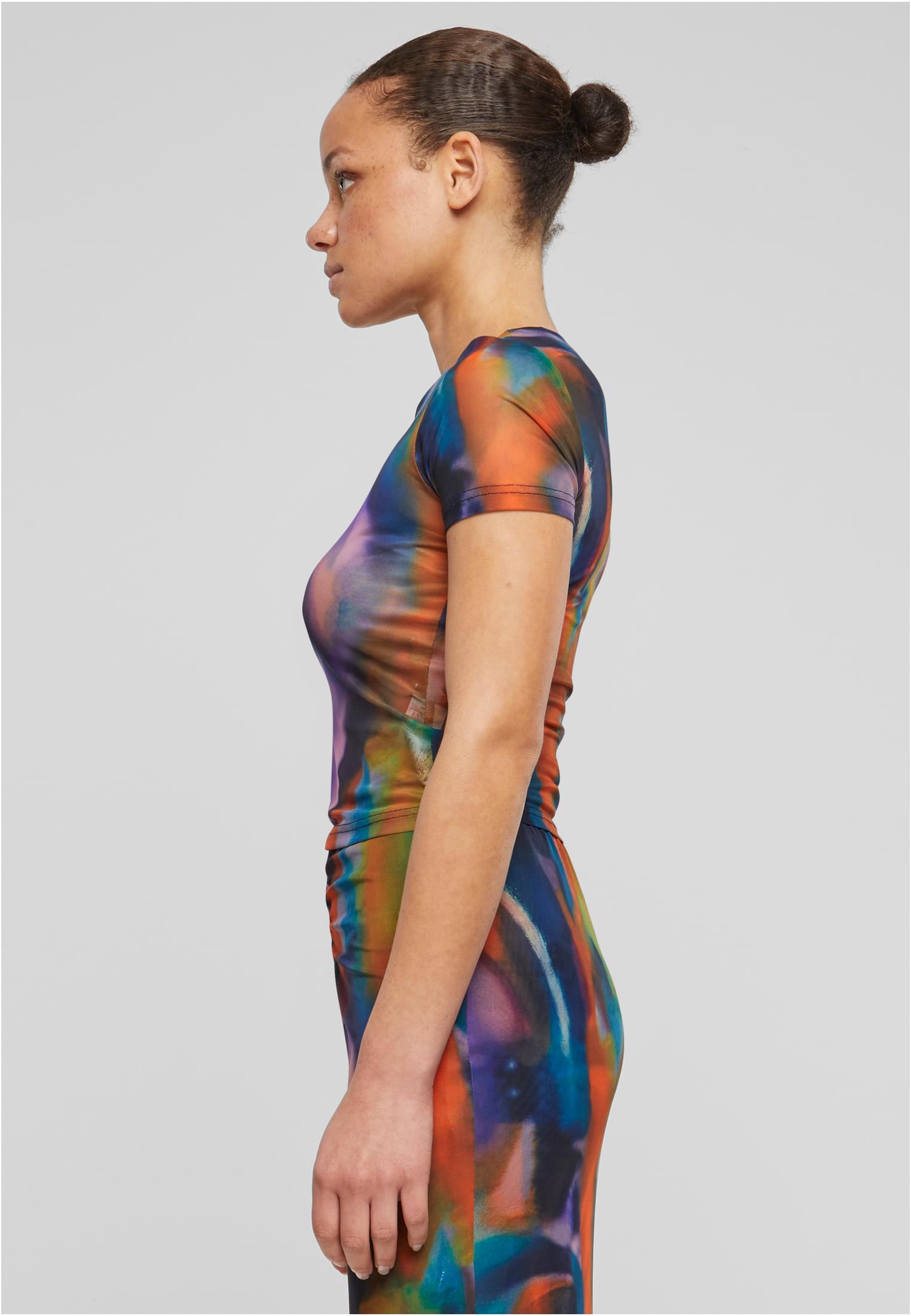 Ladies AOP Mesh Tee Urban Classics TB6880 multicolorreflection