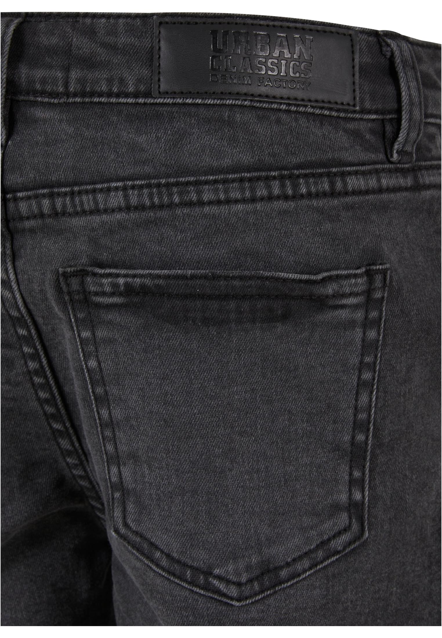 Boys Relaxed Fit Jeans Shorts Urban Classics Uck4156 Black Washed παιδικά Αγόρι Παντελόνια Simple Wear