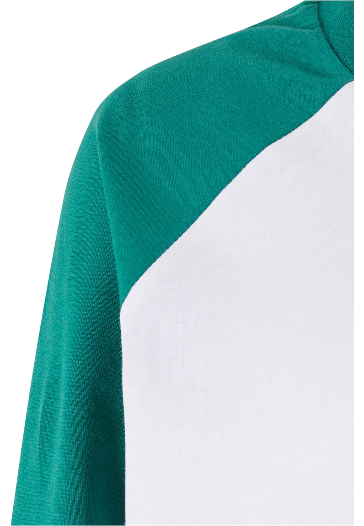 Boys Organic Oversized Raglan Longsleeve Urban Classics Uck4911-01290 White Green Outlet παιδικά Simple Wear