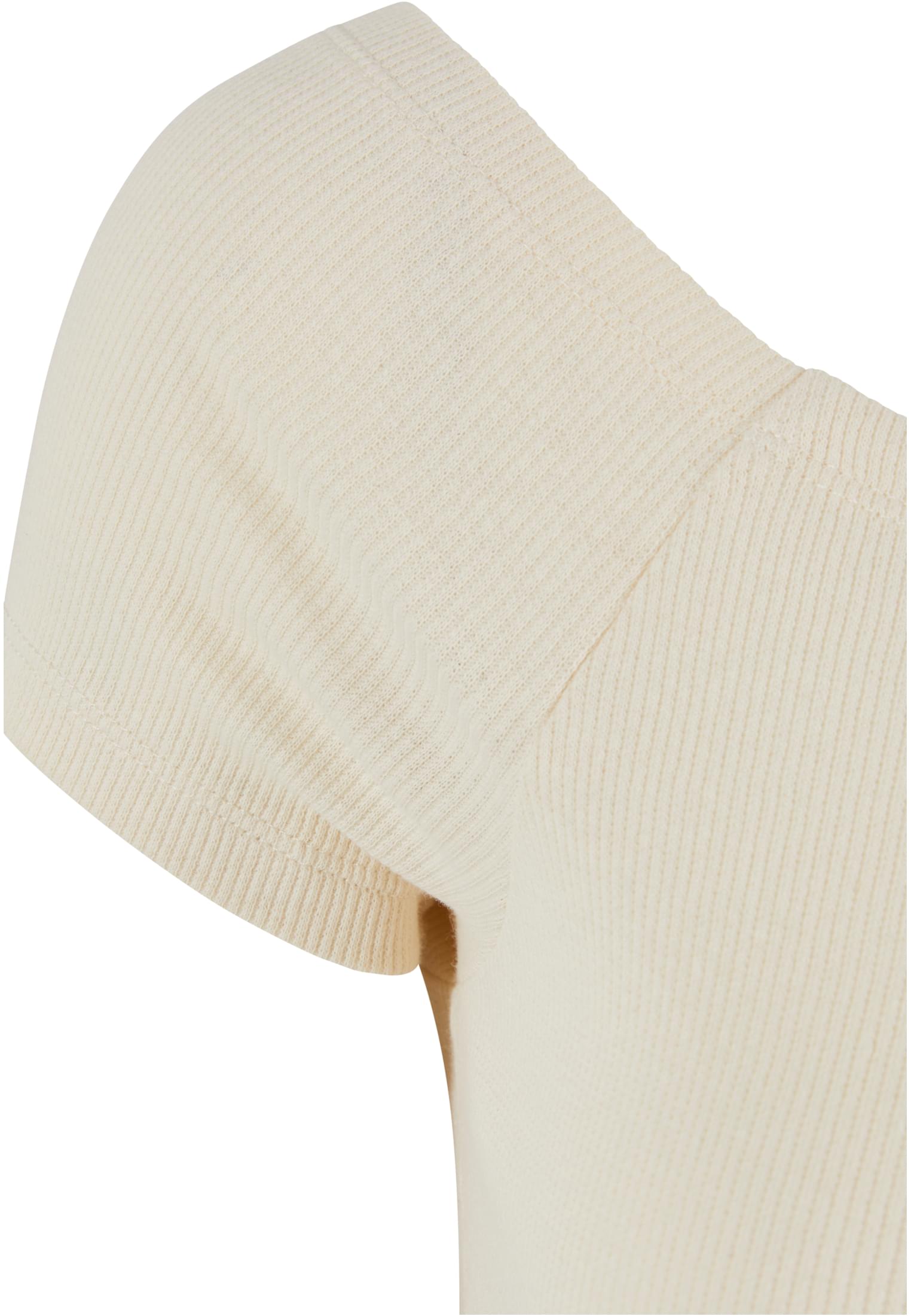 Ladies Off Shoulder Rib Dress Urban Classics Tb1501-02903 Whitesand γυναικεία Φορέματα Simple Wear