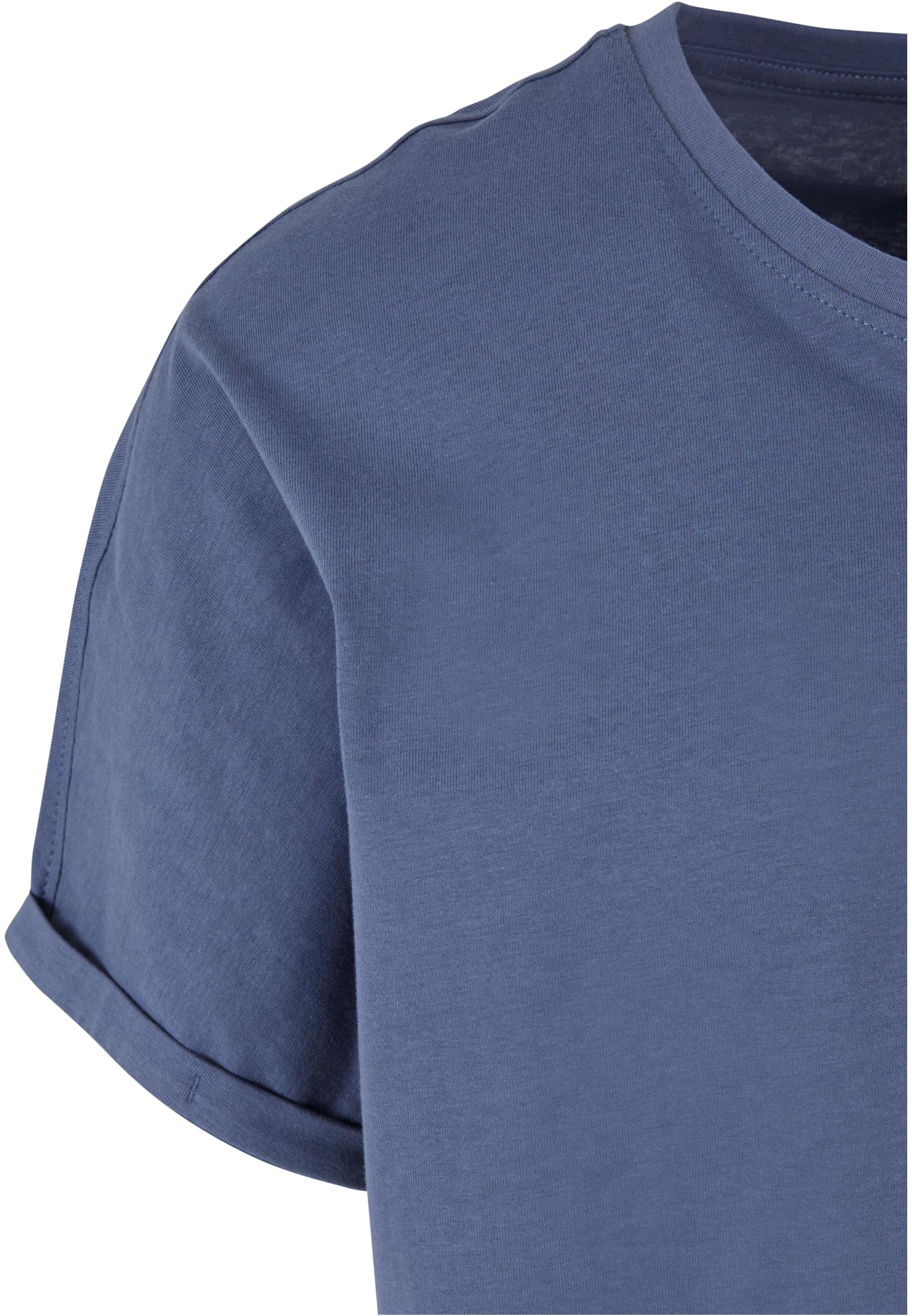 Long Shaped Turnup T-Shirt Urban Classics Tb1561 Vintageblue ανδρικά Basic T-Shirts Simple Wear Μπλουζάκια κοντομάνικα