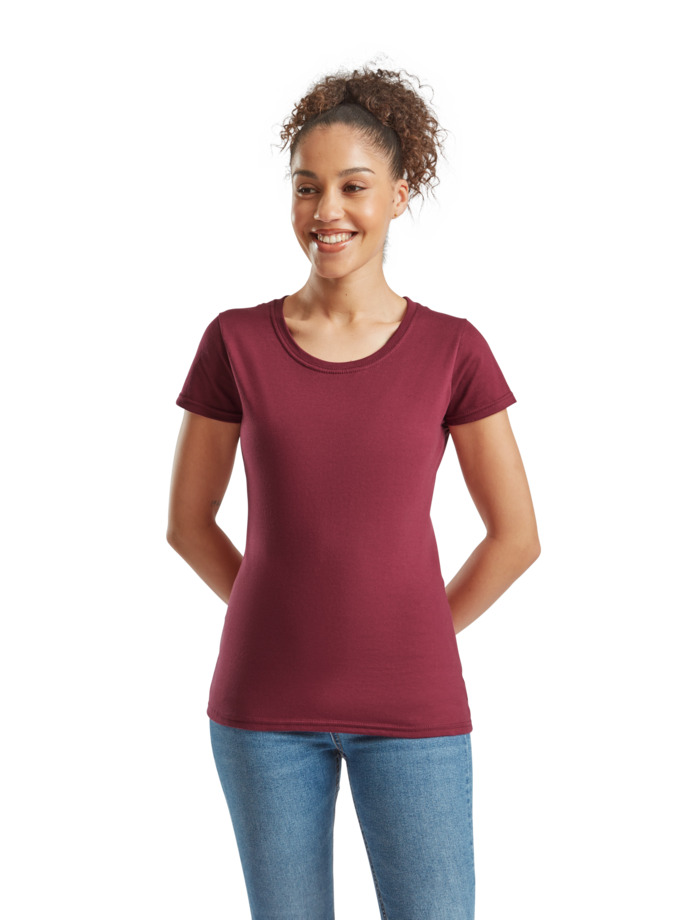 Γυναικείο Μπλουζάκι 61-424-0 Fruit of the Loom Burgundy