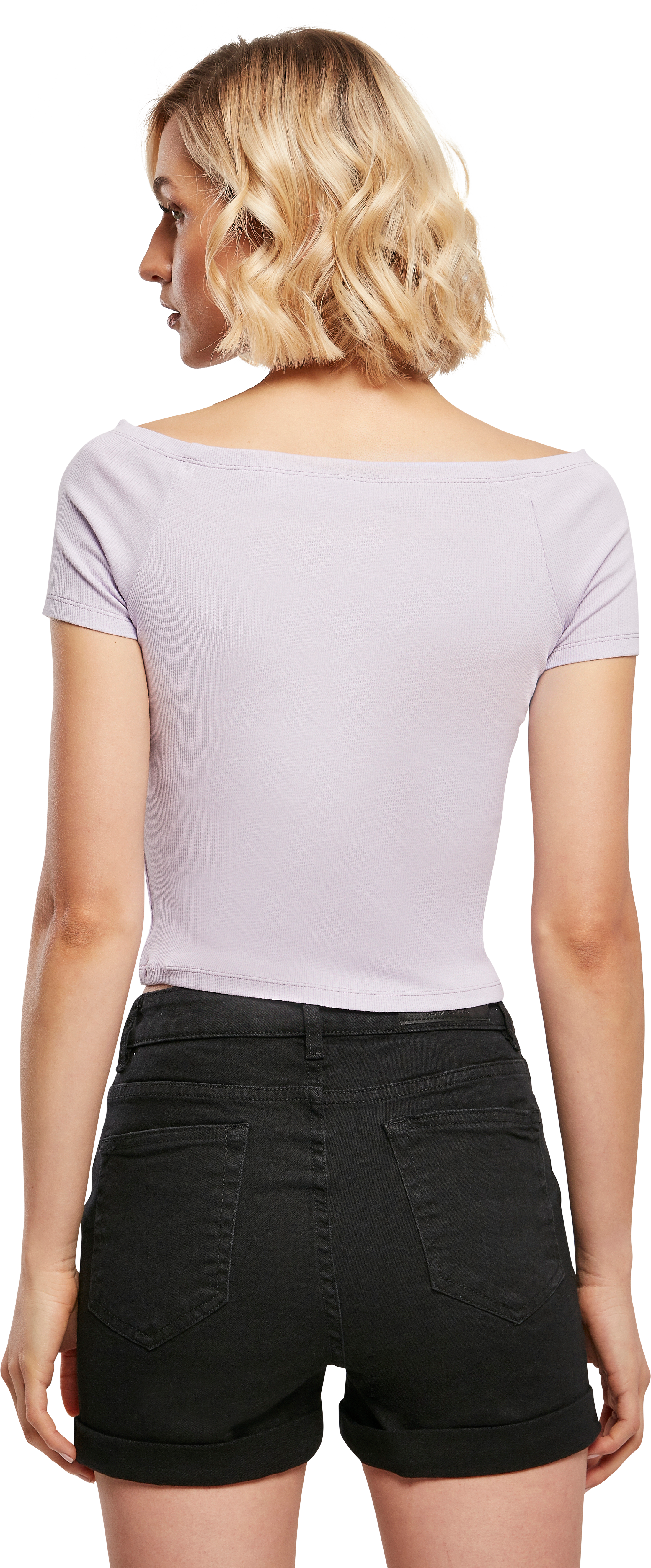 Γυναικείο T-Shirt Tb1500 Urban Classics με Ανοιχτούς Ώμους White Outlet γυναικεία Simple Wear Μπλουζάκια κοντομάνικα