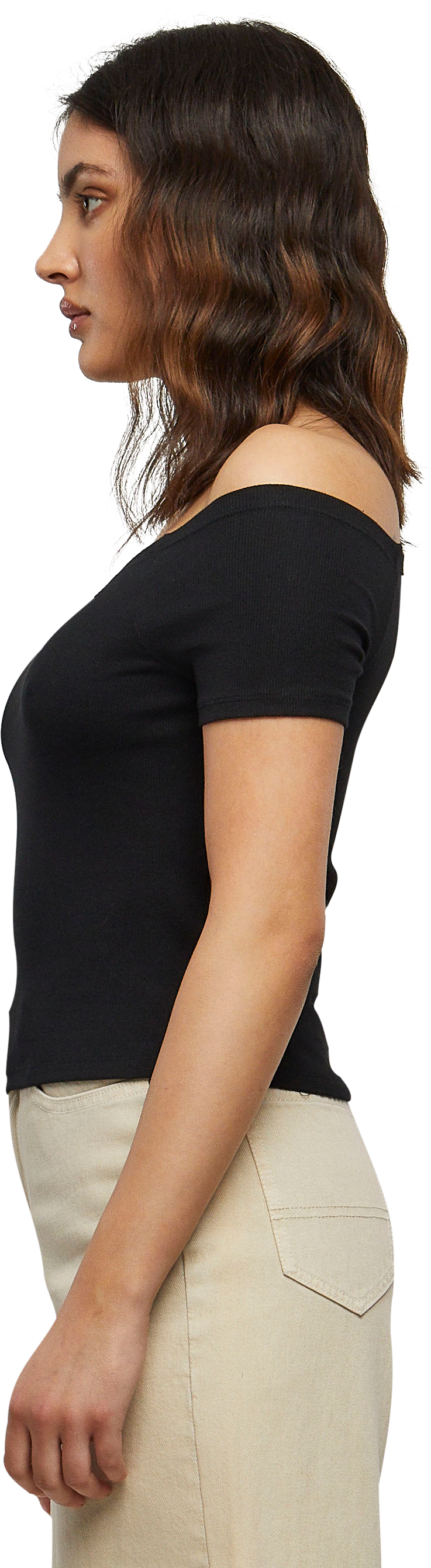 Γυναικείο T-Shirt TB1500 Urban Classics με Ανοιχτούς Ώμους Black