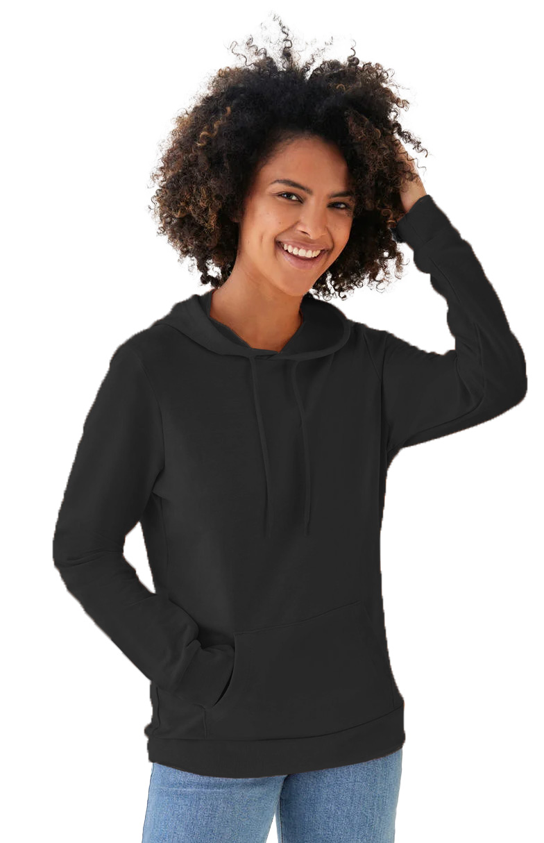 Γυναικείο Φούτερ French Terry WW04W B & C Black Pure