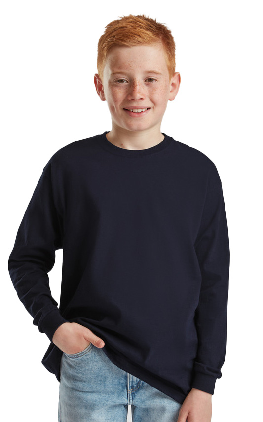 Παιδικό Μακρυμάνικο T-Shirt 61-007-0 Fruit of the Loom Deep Navy