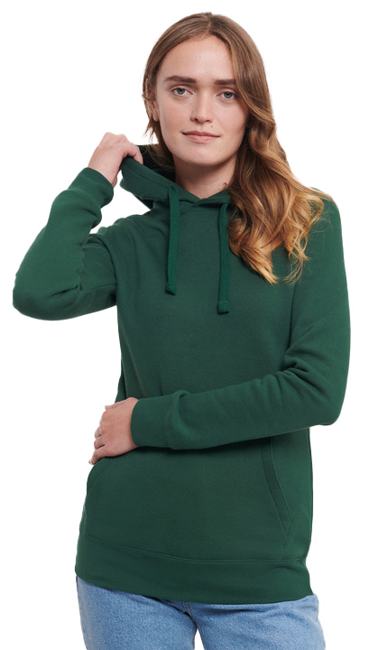 Γυναικείο Φούτερ με Κουκούλα R-265F-0 Russell Authentic Bottle Green