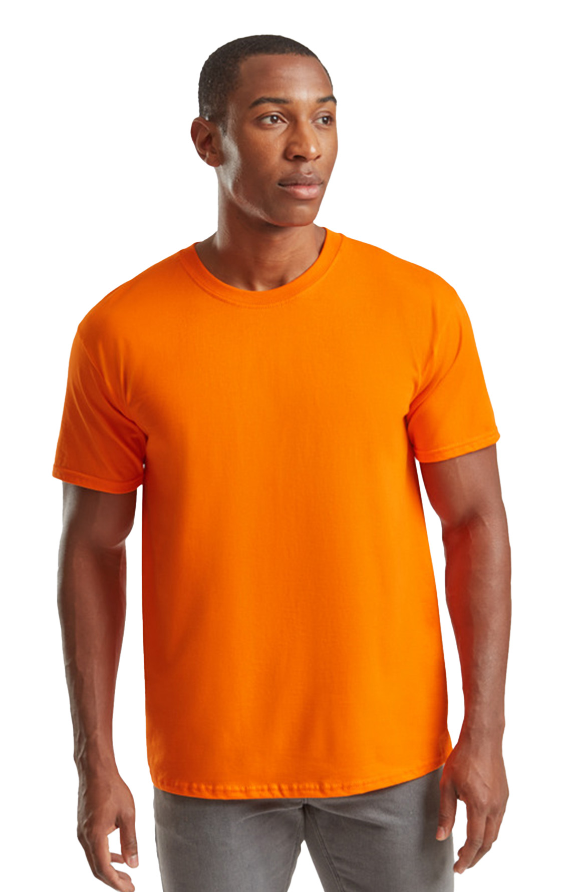 T-Shirt 61-422-0 Fruit of the Loom Ringspun Premium Iconic 195 Πορτοκαλί