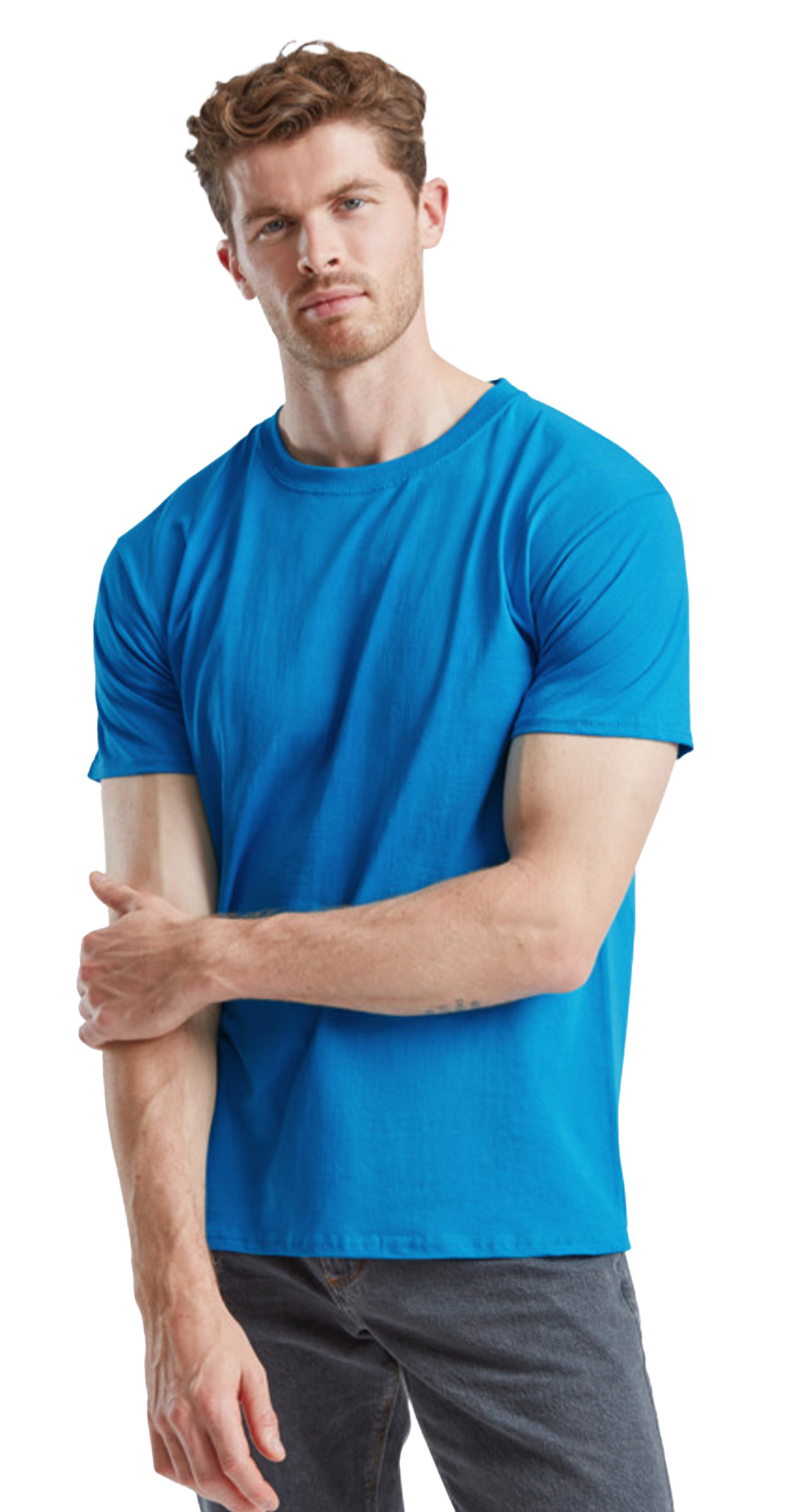 T-Shirt 61-036-0 Fruit of the Loom Valueweight Azure Blue