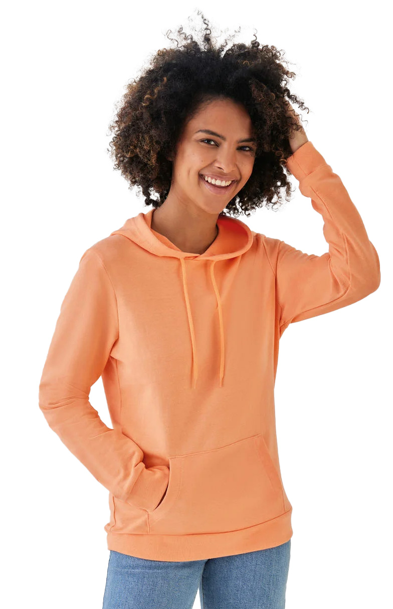 Γυναικείο Φούτερ French Terry WW04W B & C Melon Πορτοκαλί